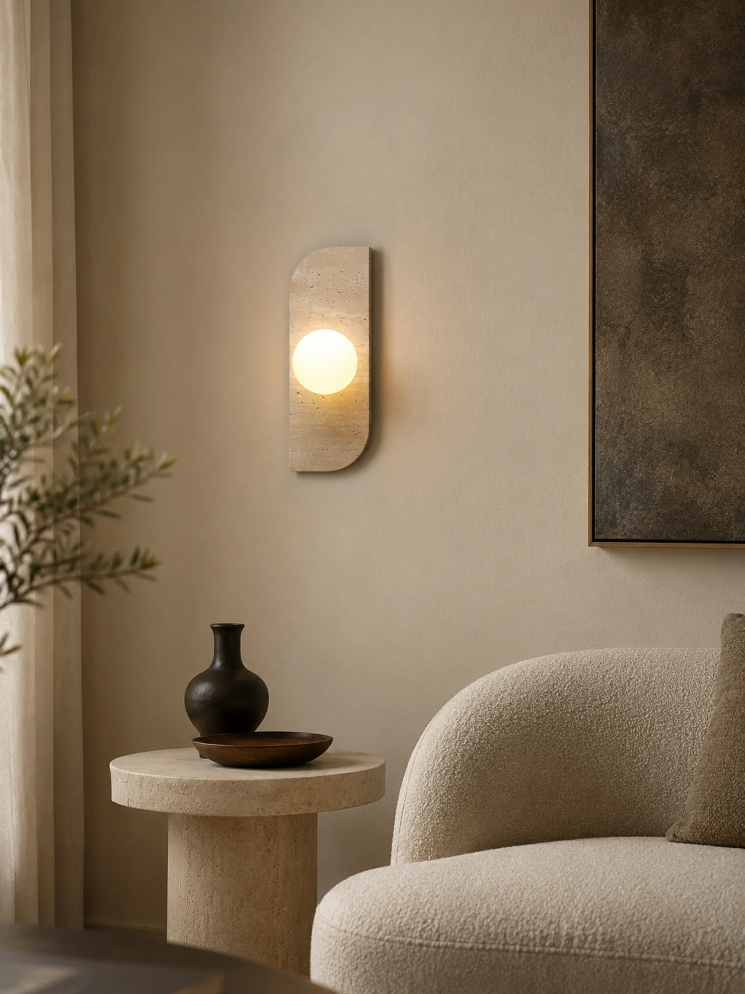 Elysian Travertine Wall Light - Image 20
