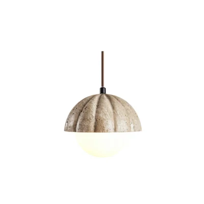 Fluted Orb Pendant Lamp