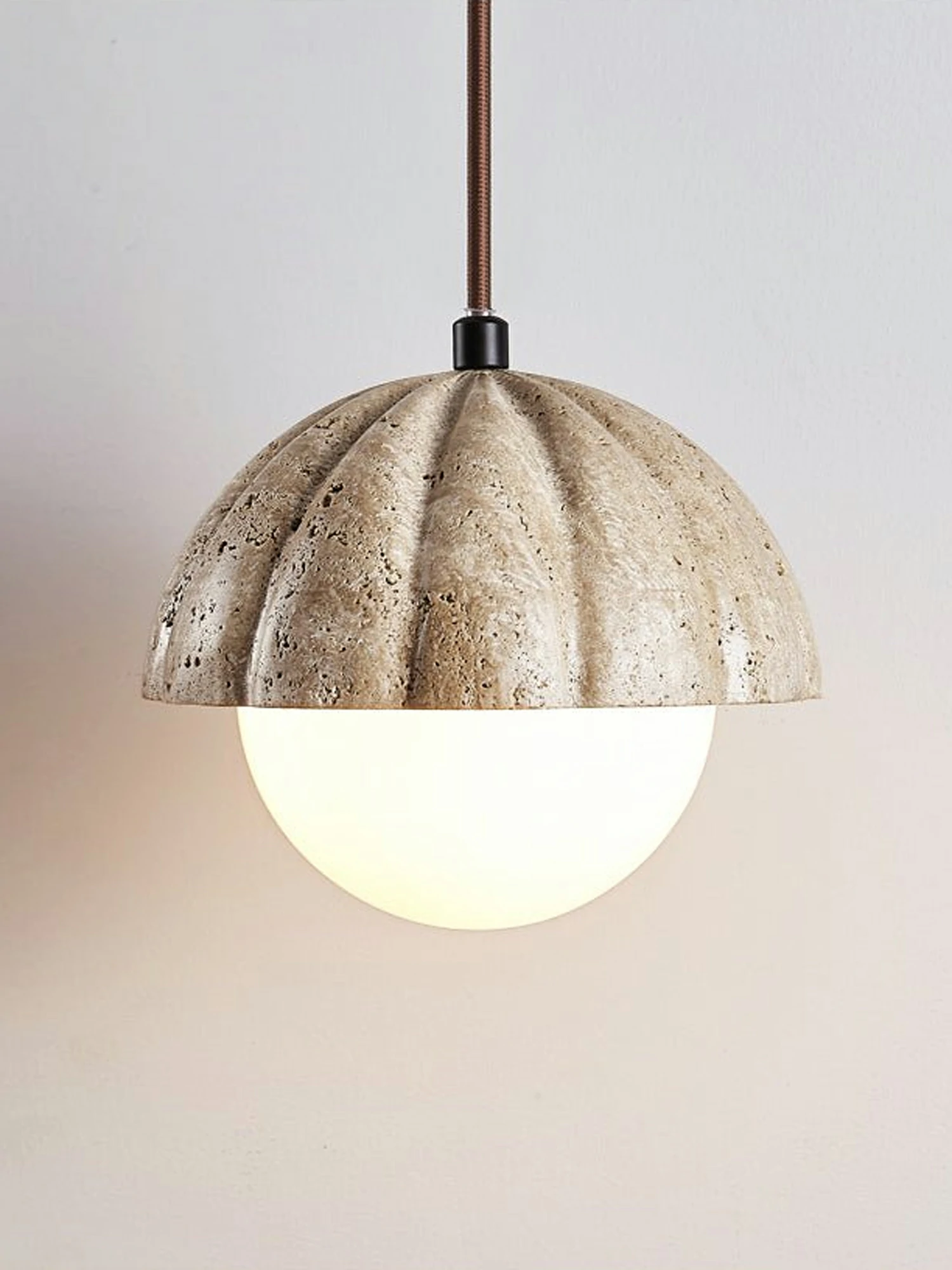 Fluted Orb Pendant Lamp - Image 12