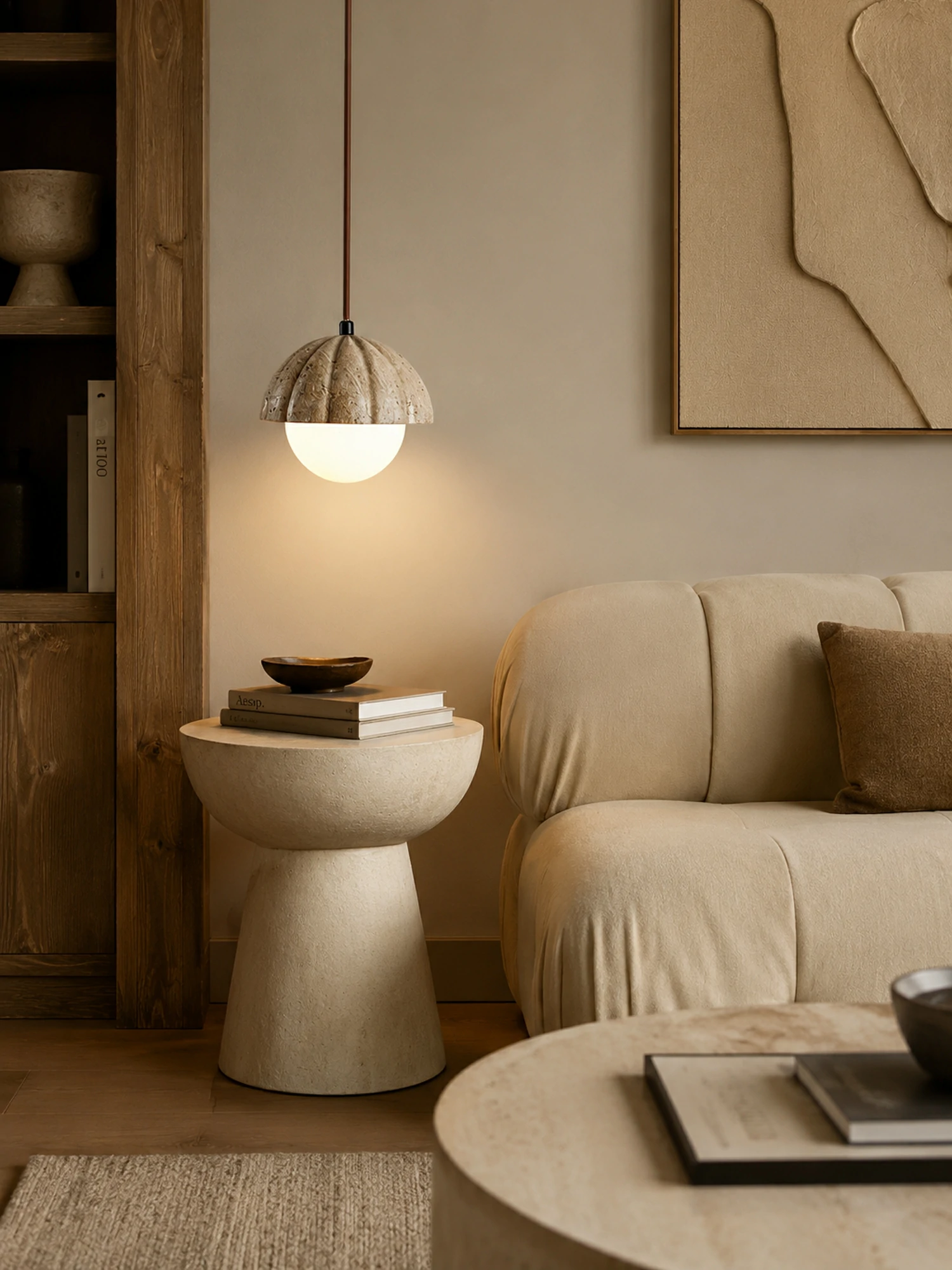 Fluted Orb Pendant Lamp - Image 9
