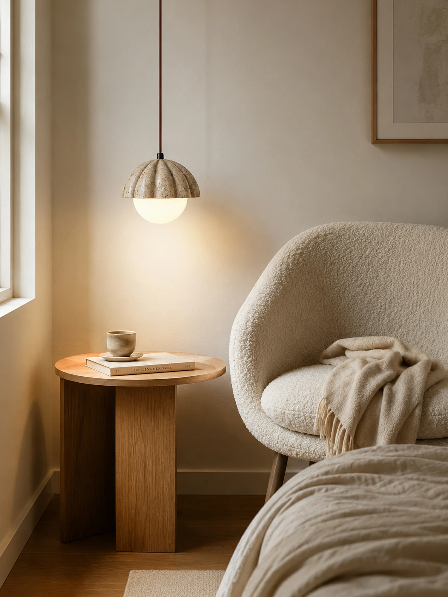 Fluted Orb Pendant Lamp - Image 6