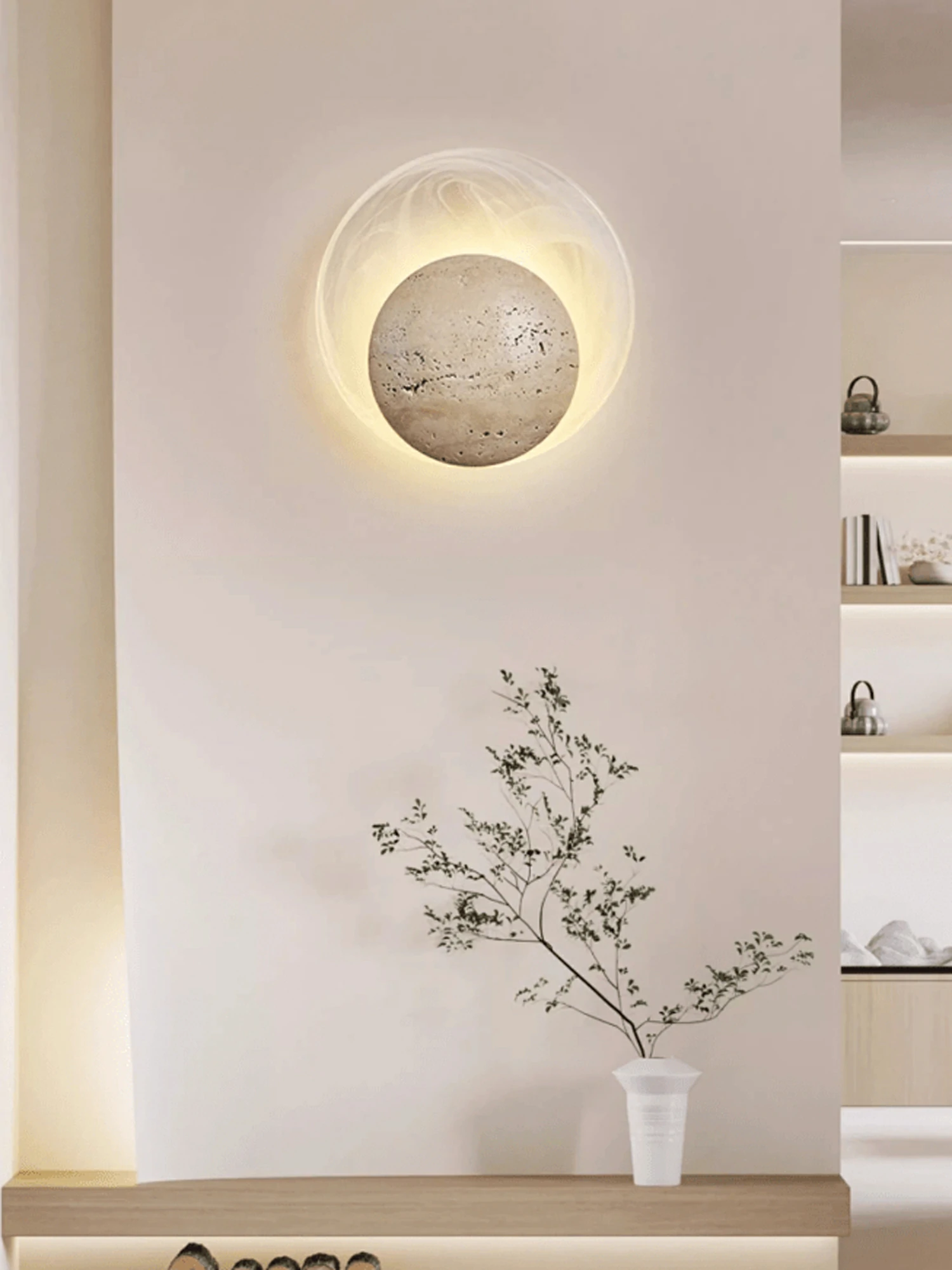 Genesis Travertine Wall Lamp - Image 3