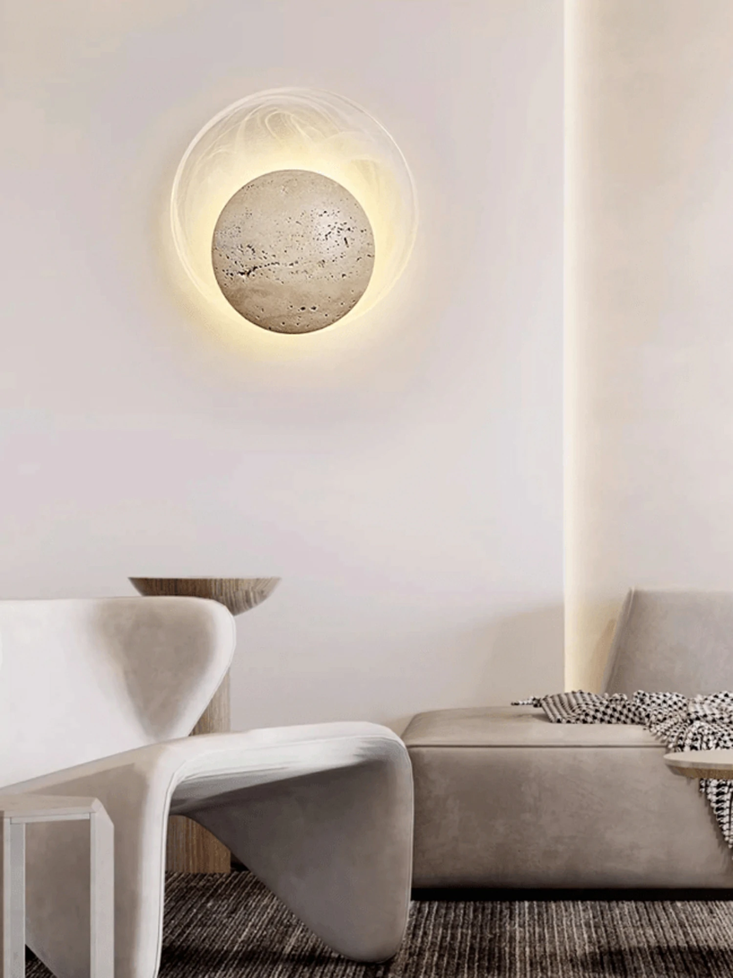 Genesis Travertine Wall Lamp - Image 6