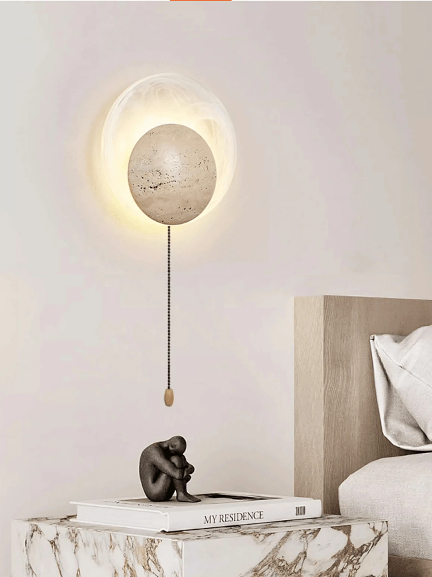 Genesis Travertine Wall Lamp - Image 4