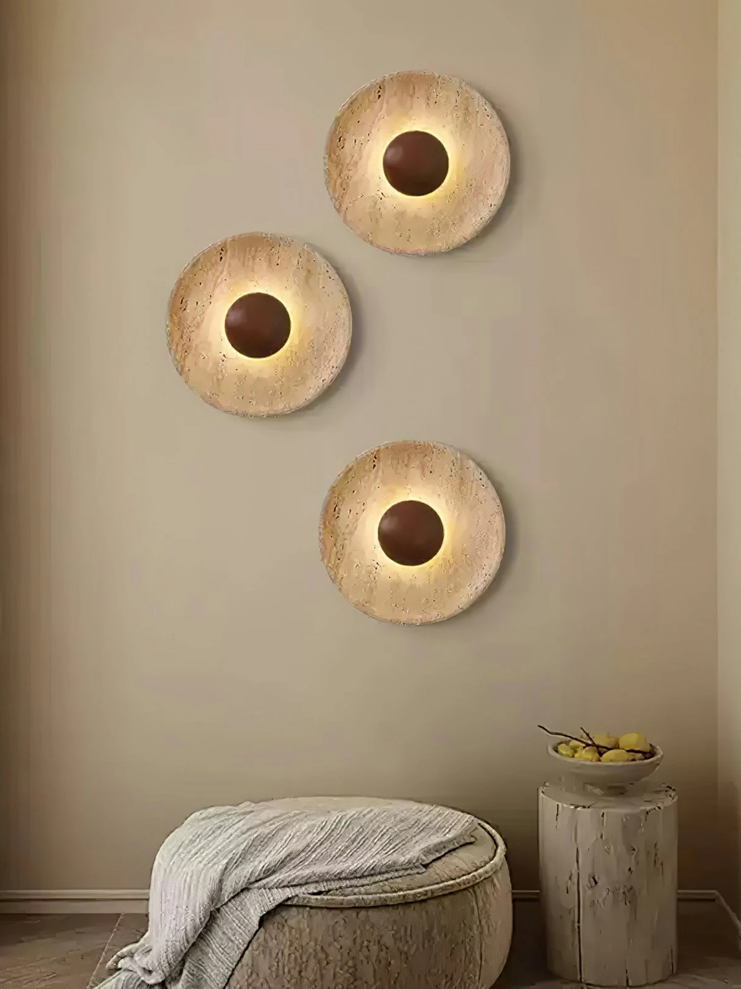 Halo Travertine Wall Light - Image 4