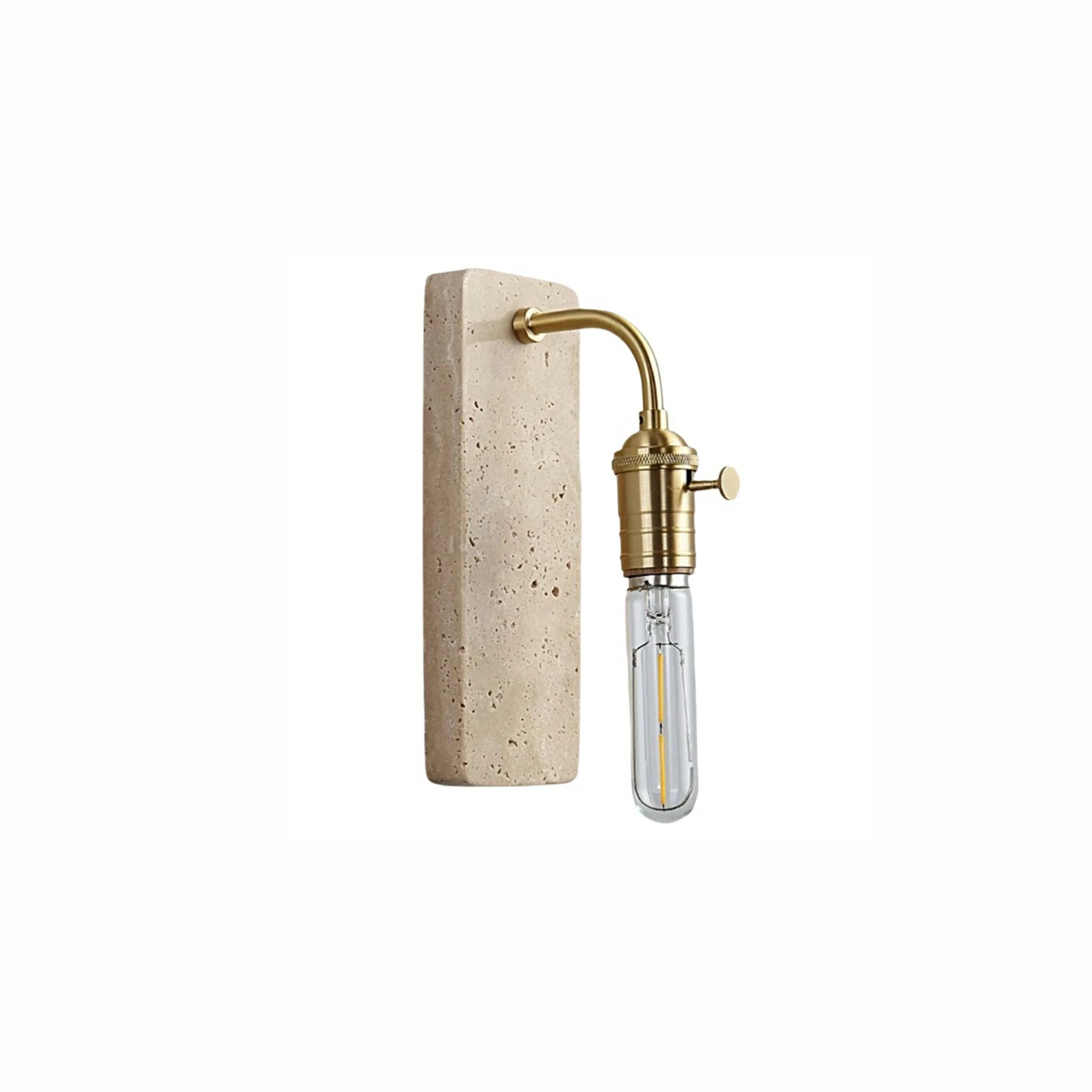 Industrial Stone Sconce