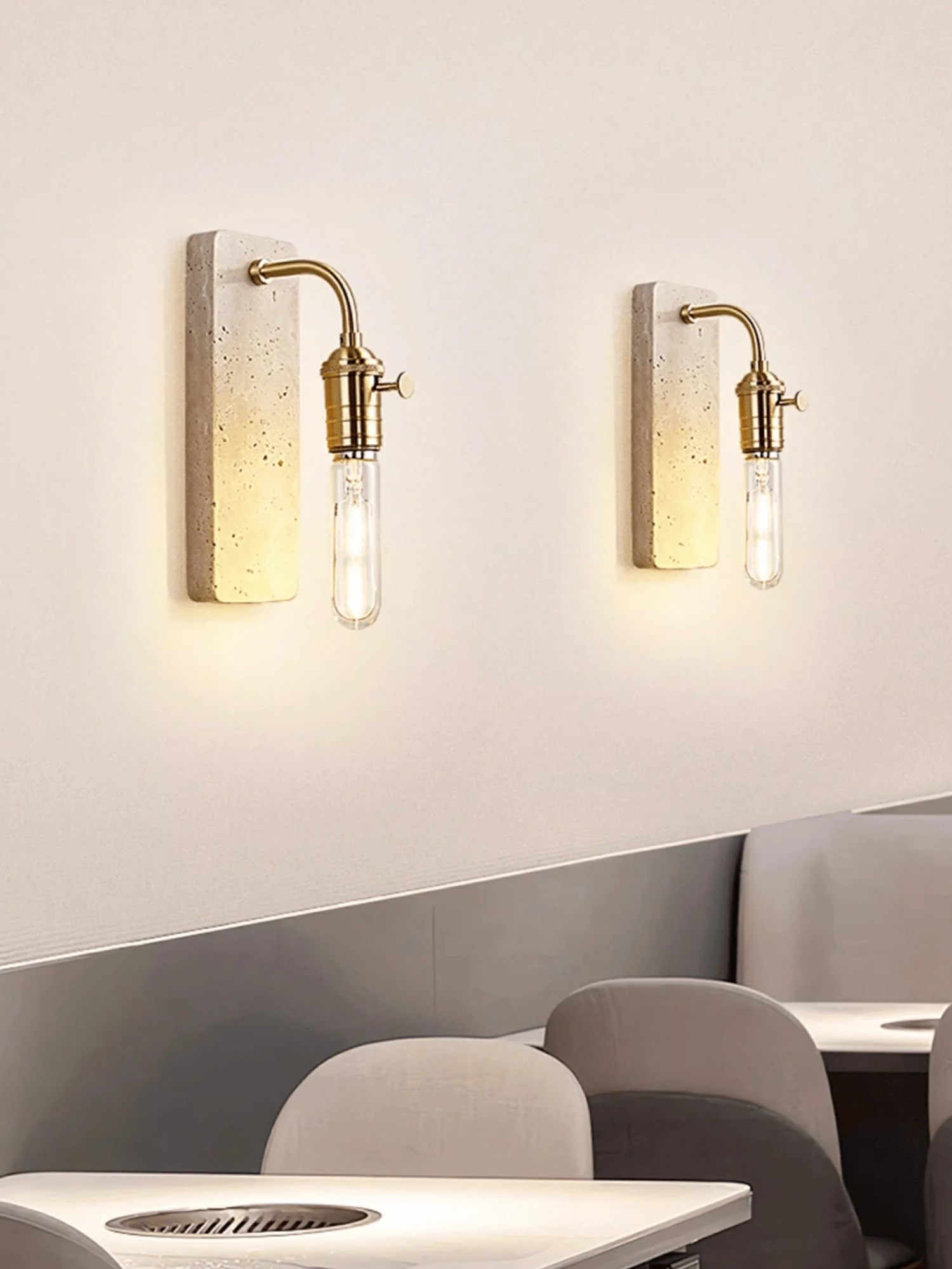 Industrial Stone Sconce - Image 3