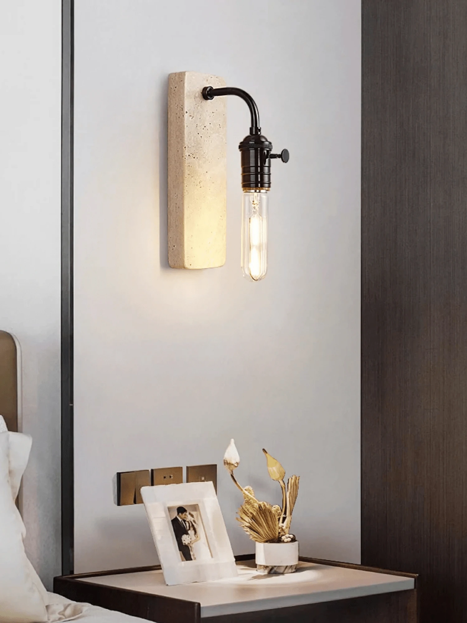 Industrial Stone Sconce - Image 2