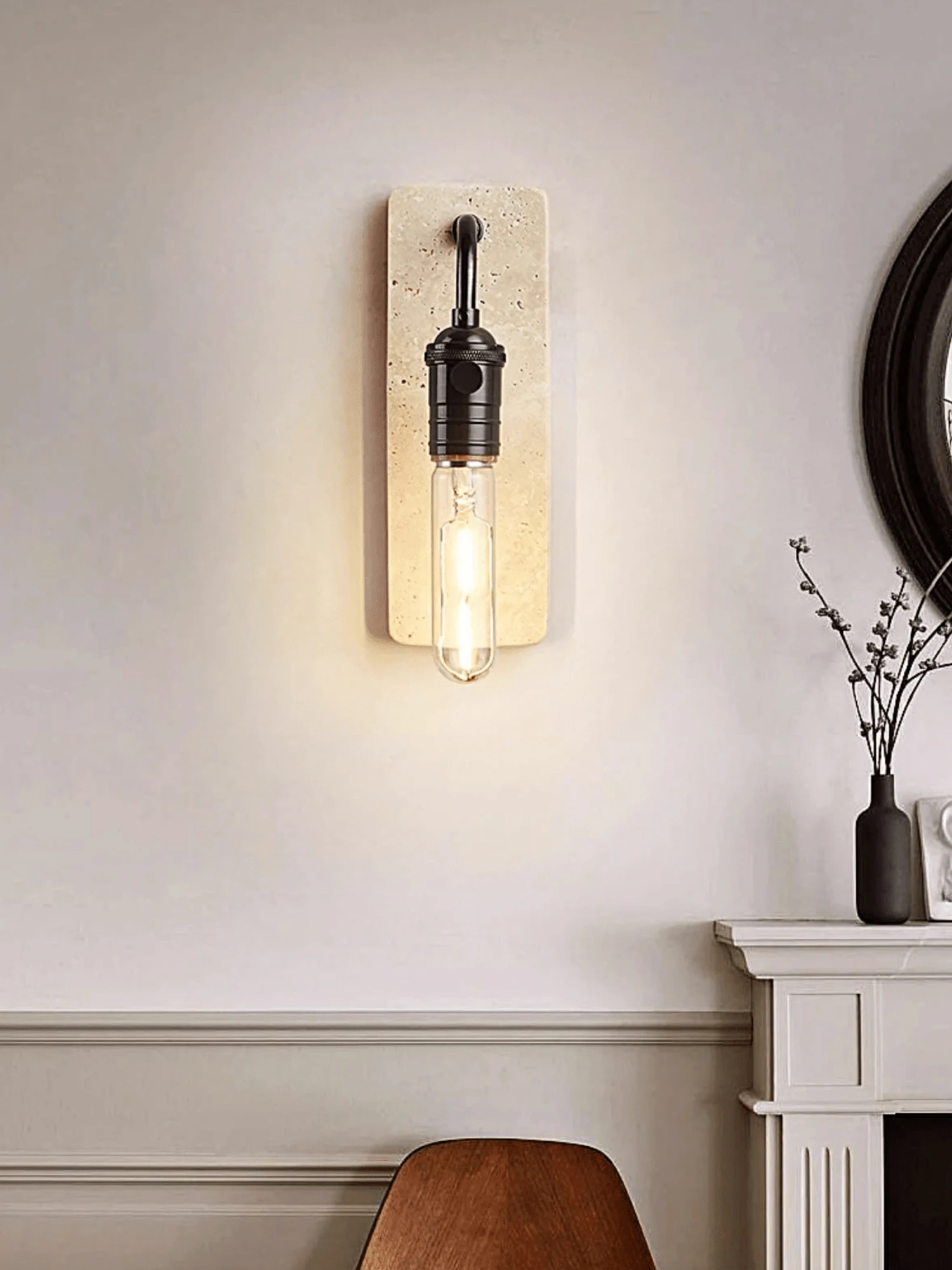 Industrial Stone Sconce - Image 6