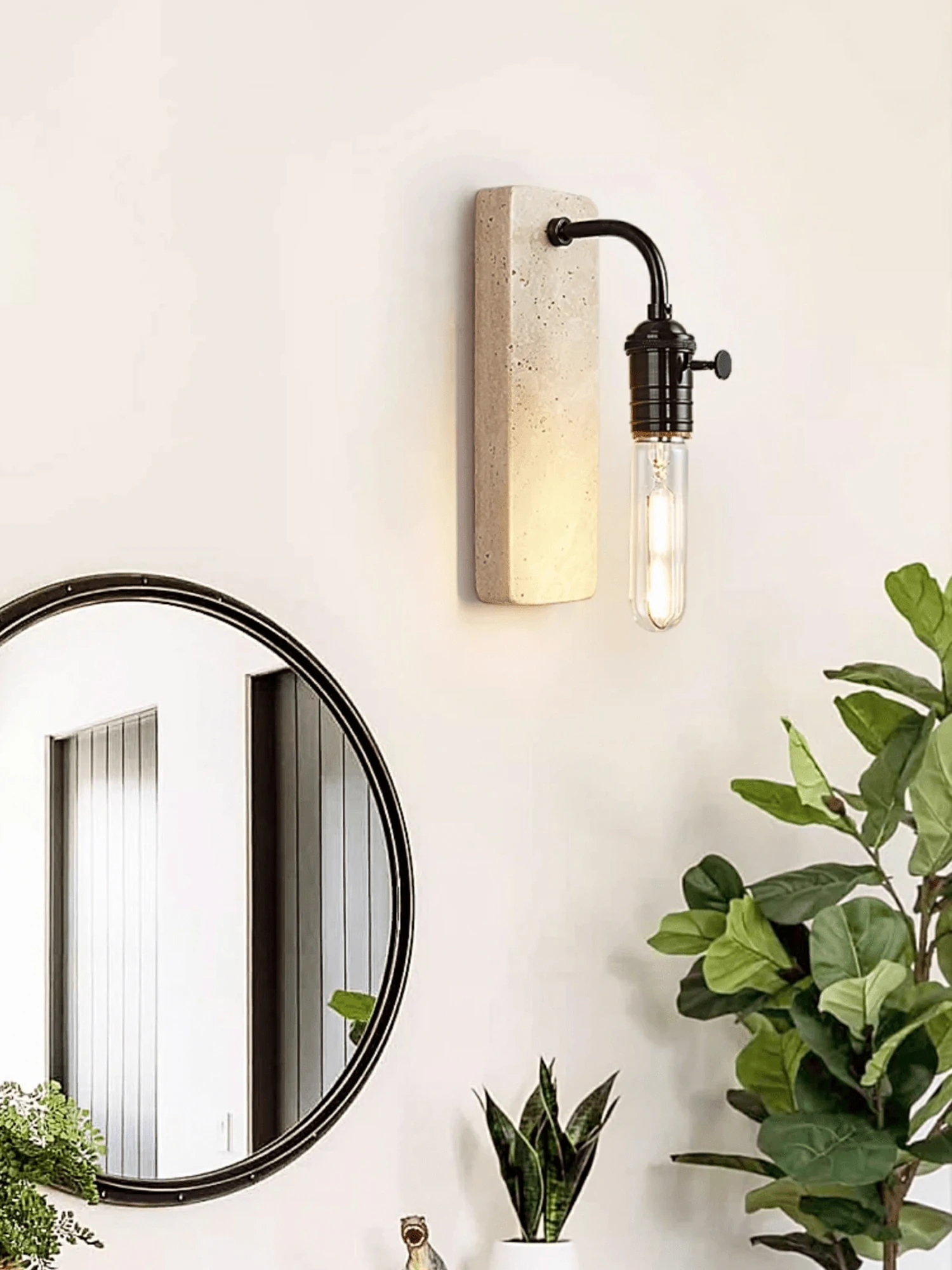 Industrial Stone Sconce - Image 5