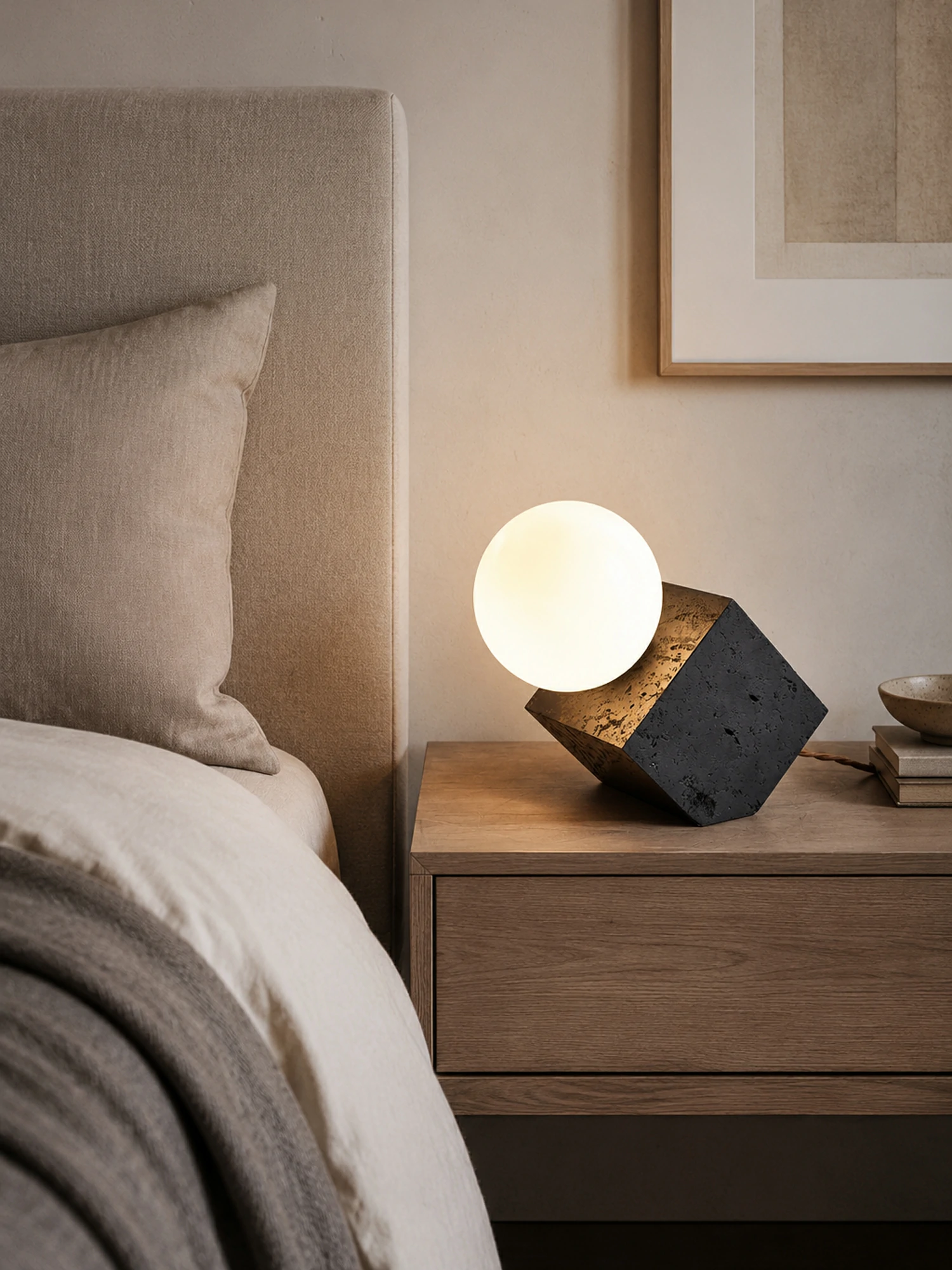 Cube Stone Table Lamp - Image 5