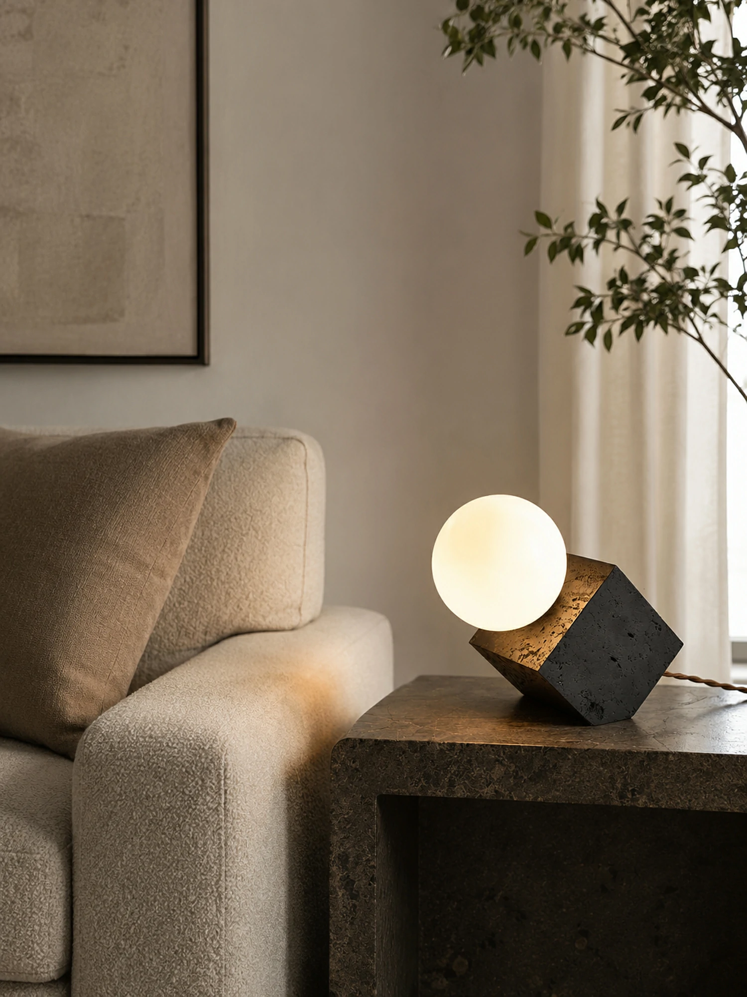 Cube Stone Table Lamp - Image 10