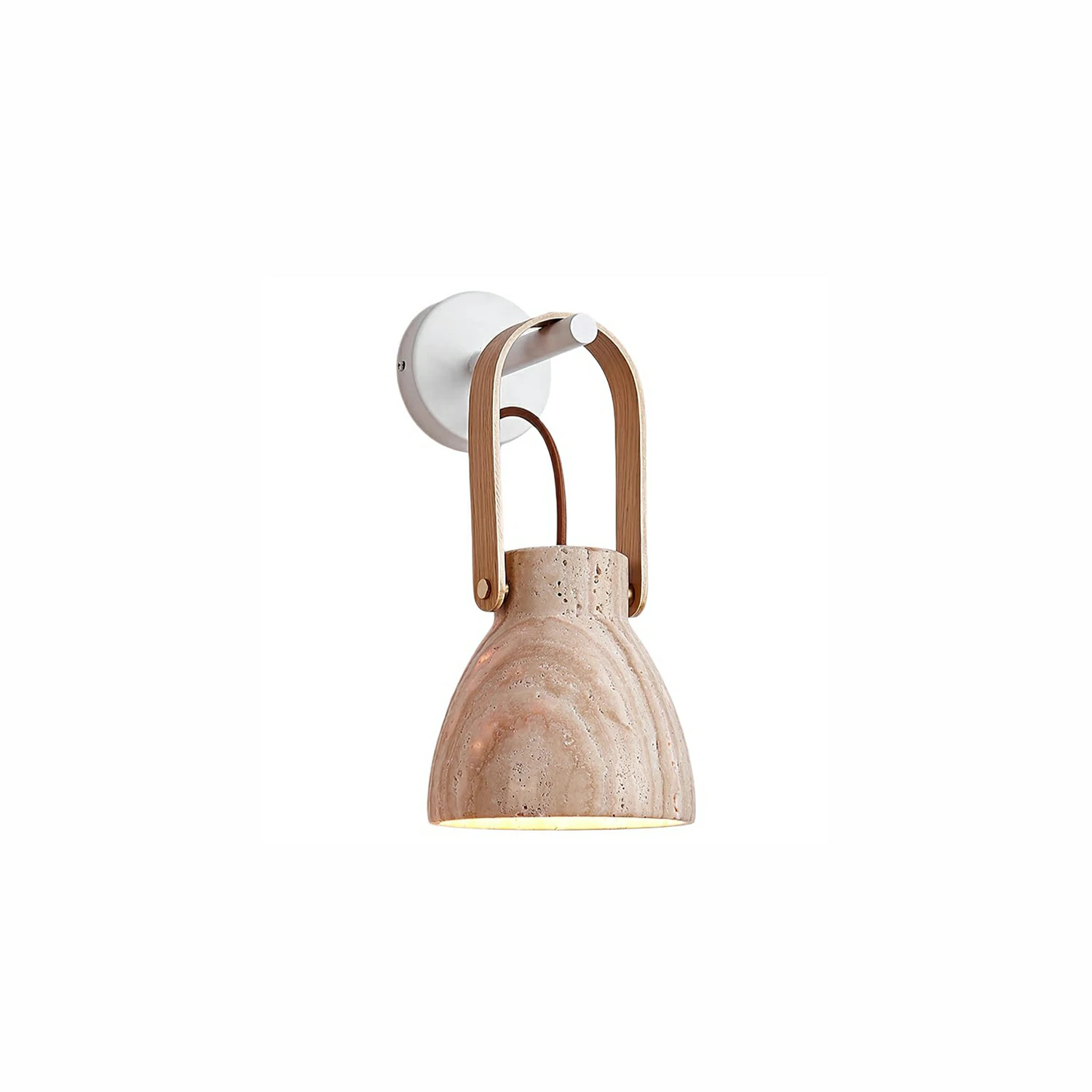 Lanta Arc Stone Sconce
