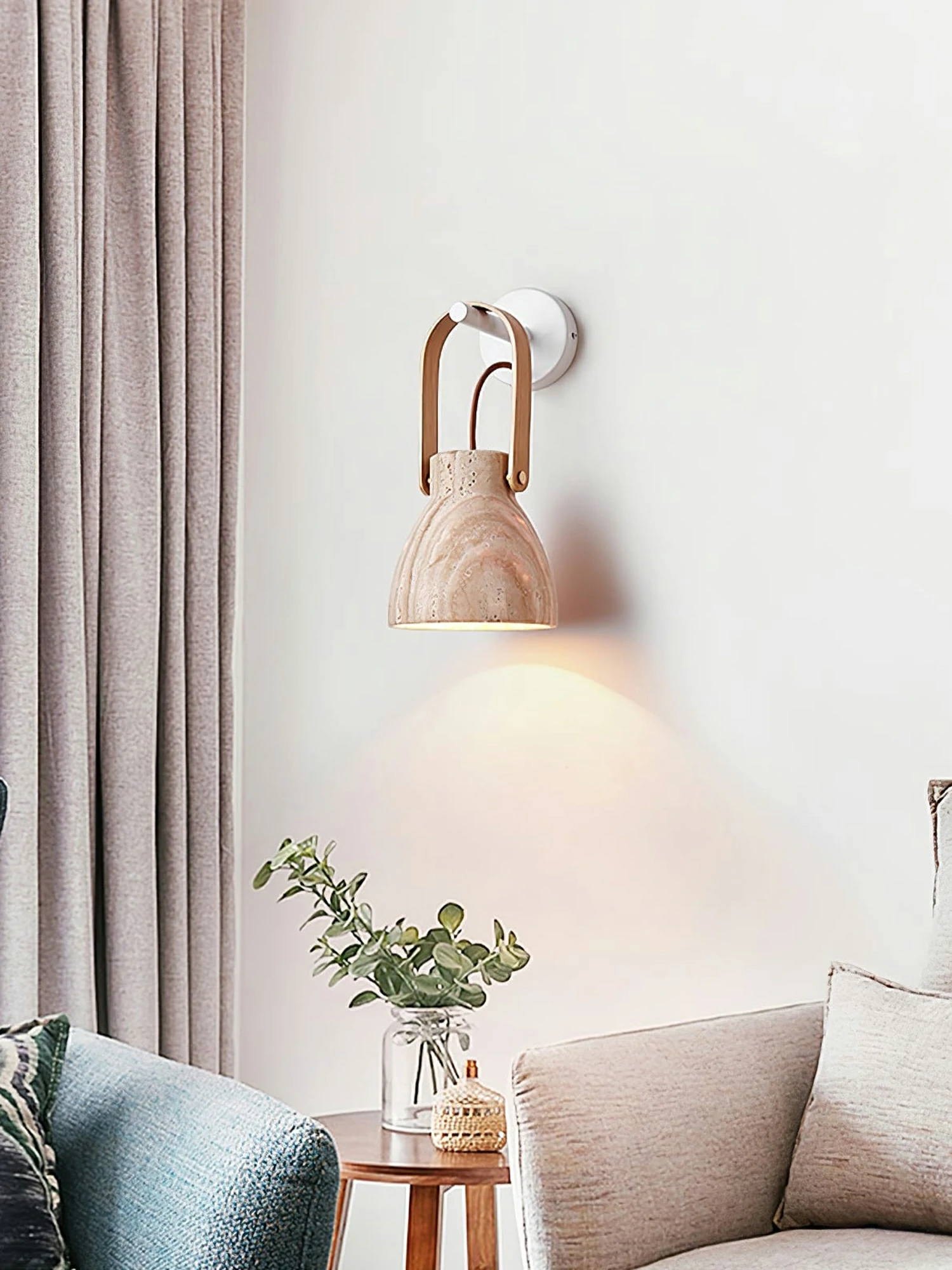 Lanta Arc Stone Sconce - Image 3
