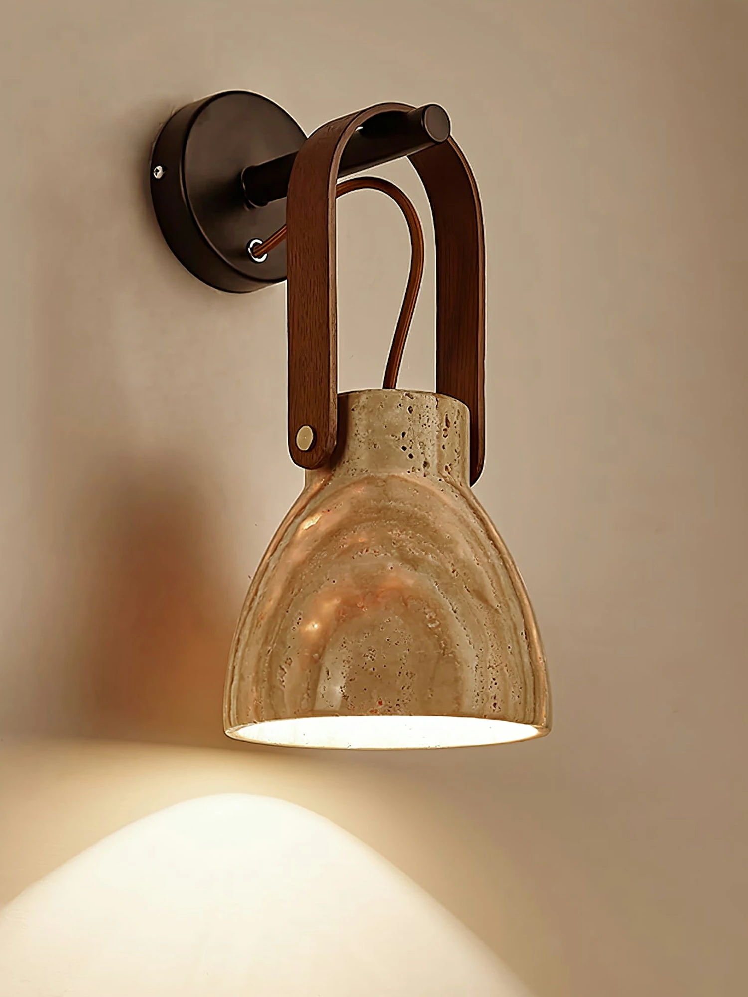 Lanta Arc Stone Sconce - Image 7