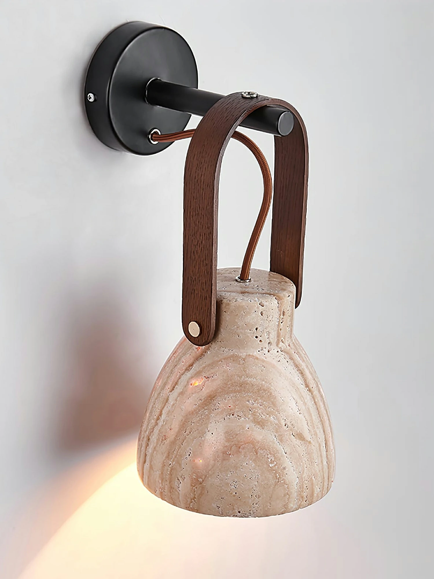 Lanta Arc Stone Sconce - Image 12