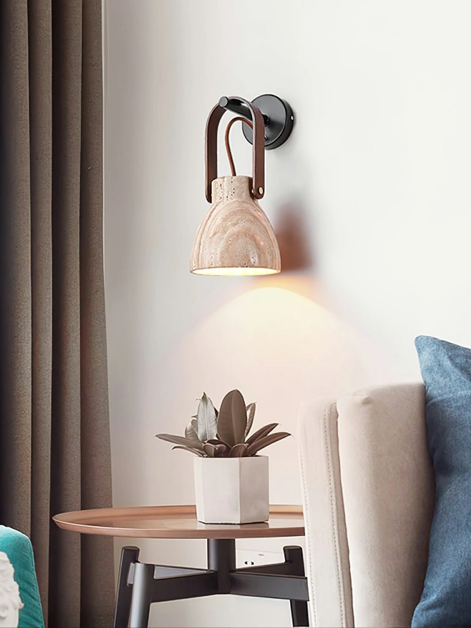 Lanta Arc Stone Sconce - Image 2