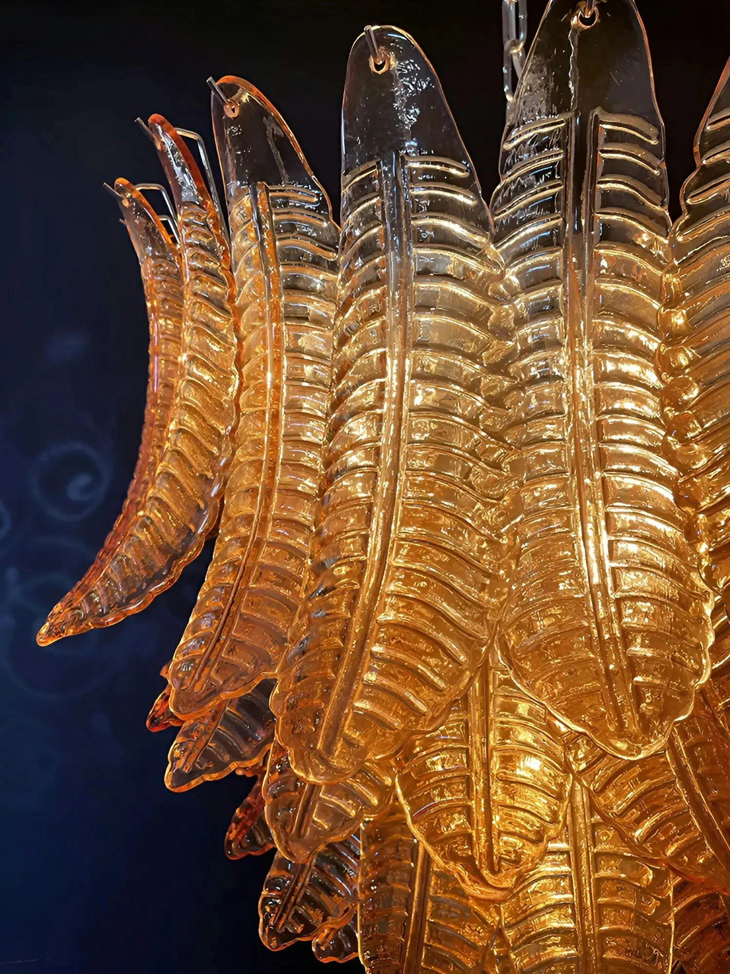 Amber Leaf Cascade Chandelier - Image 12