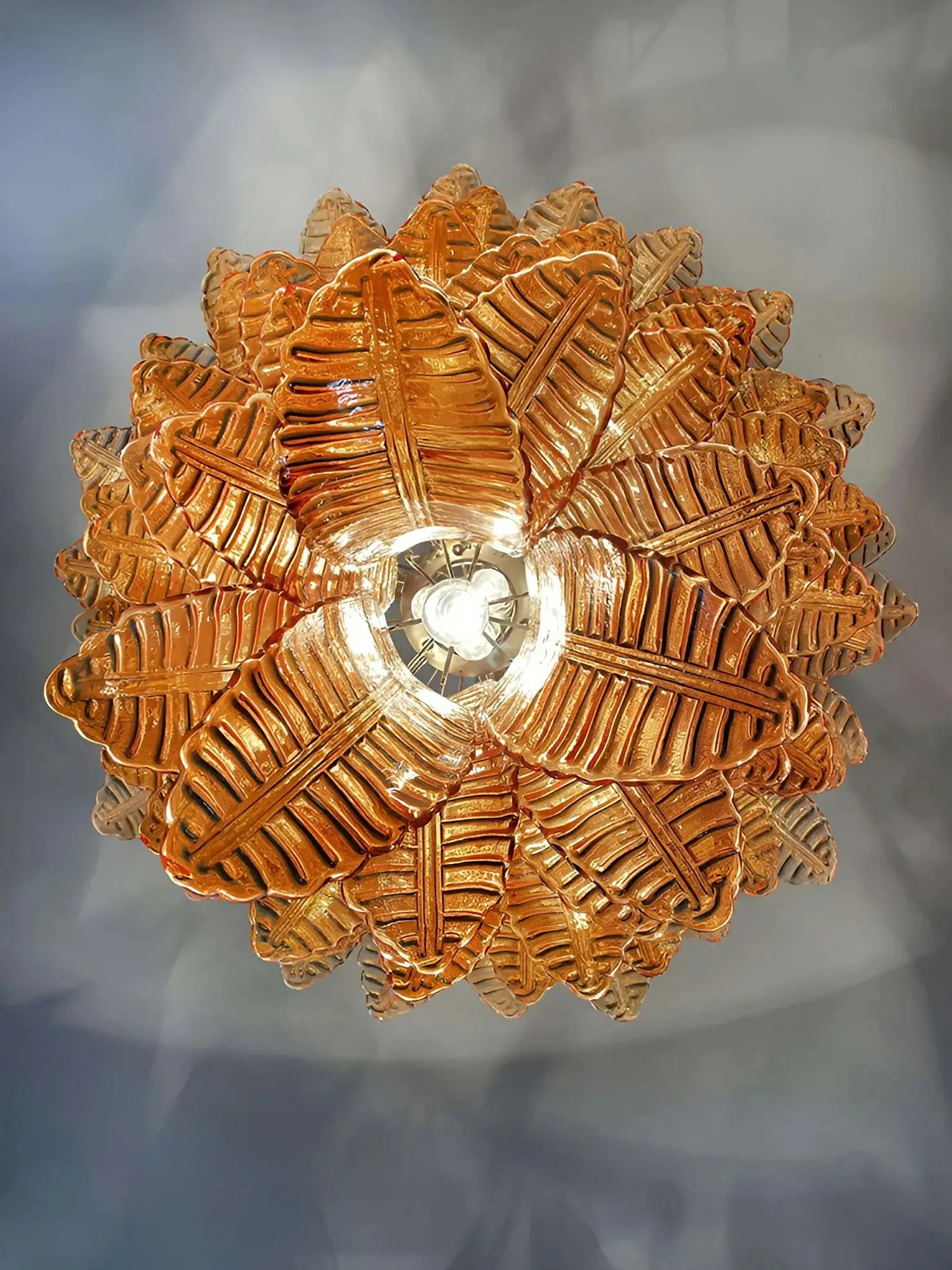 Amber Leaf Cascade Chandelier - Image 9