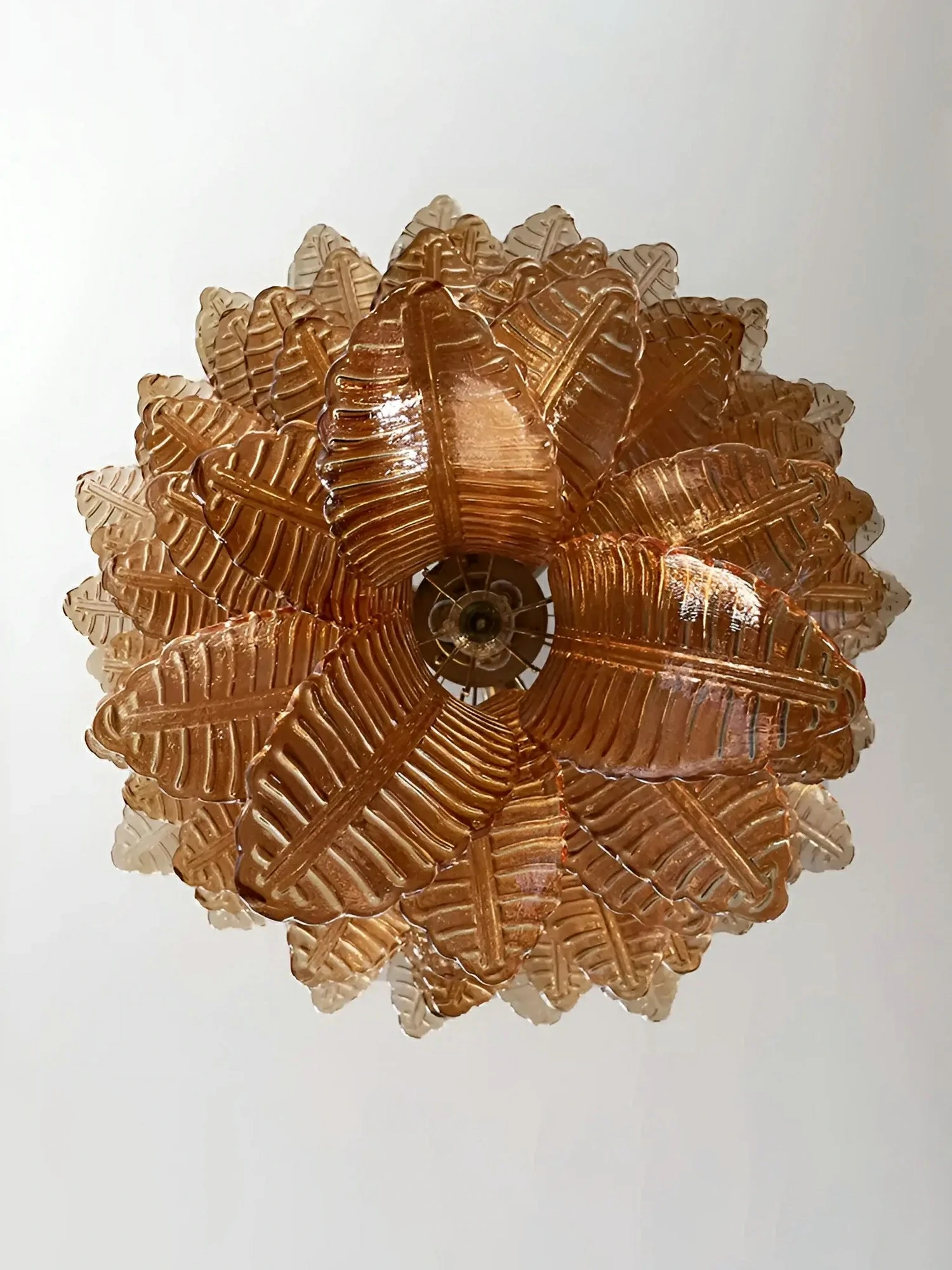 Amber Leaf Cascade Chandelier - Image 13