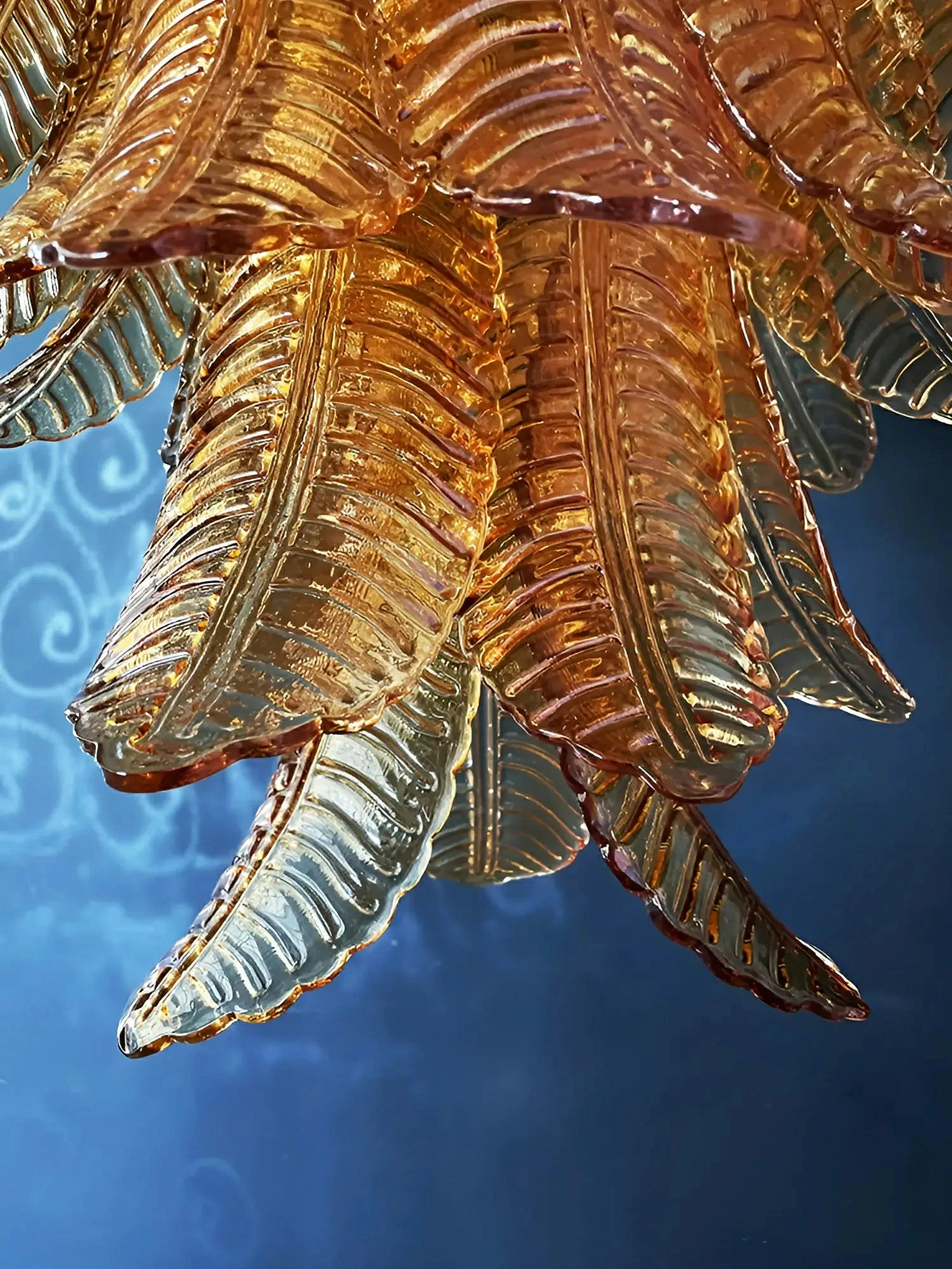 Amber Leaf Cascade Chandelier - Image 10