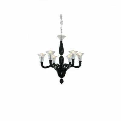 Black Candle Chandelier