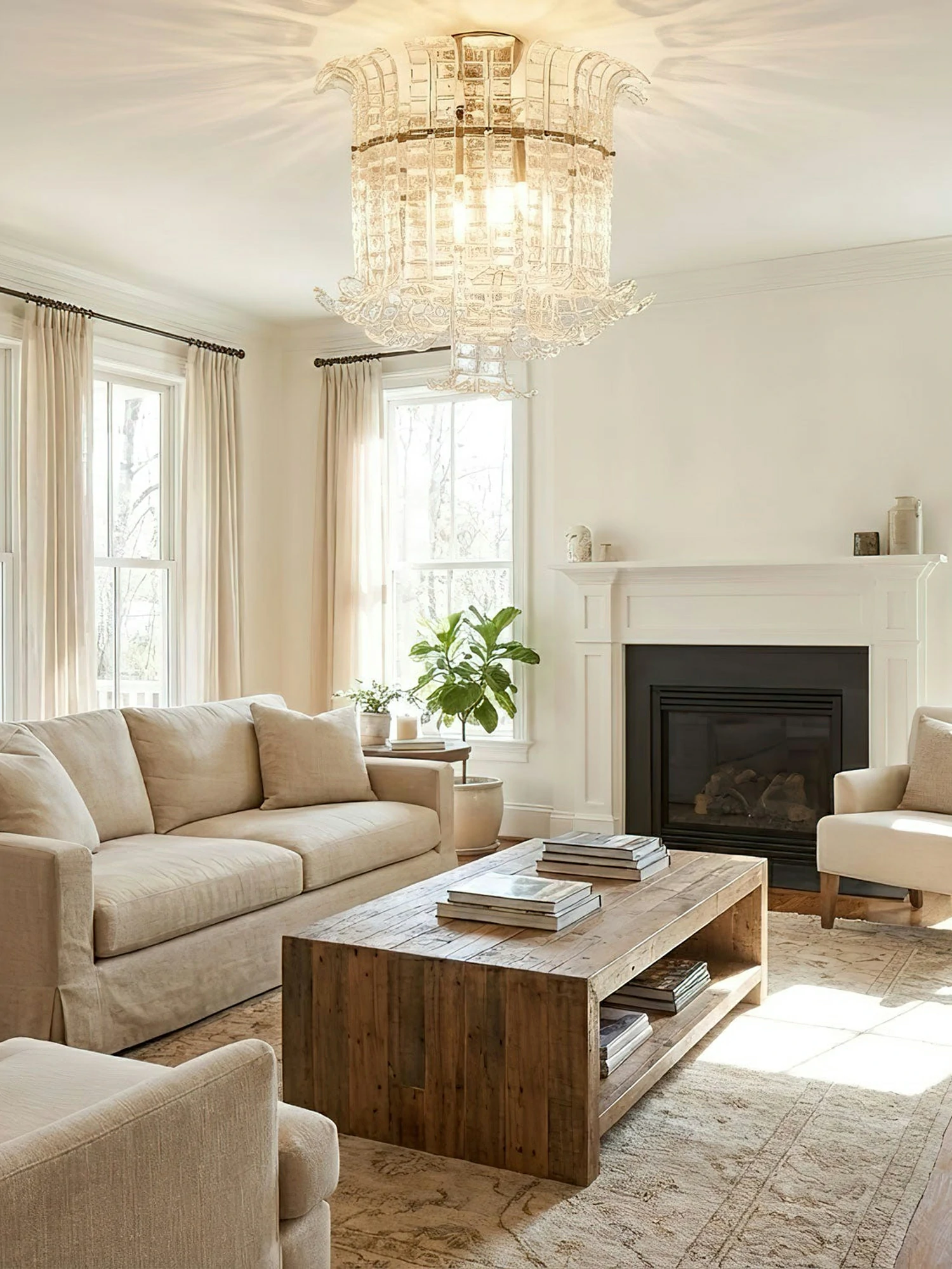 Calista Glass Ceiling Lamp - Image 2