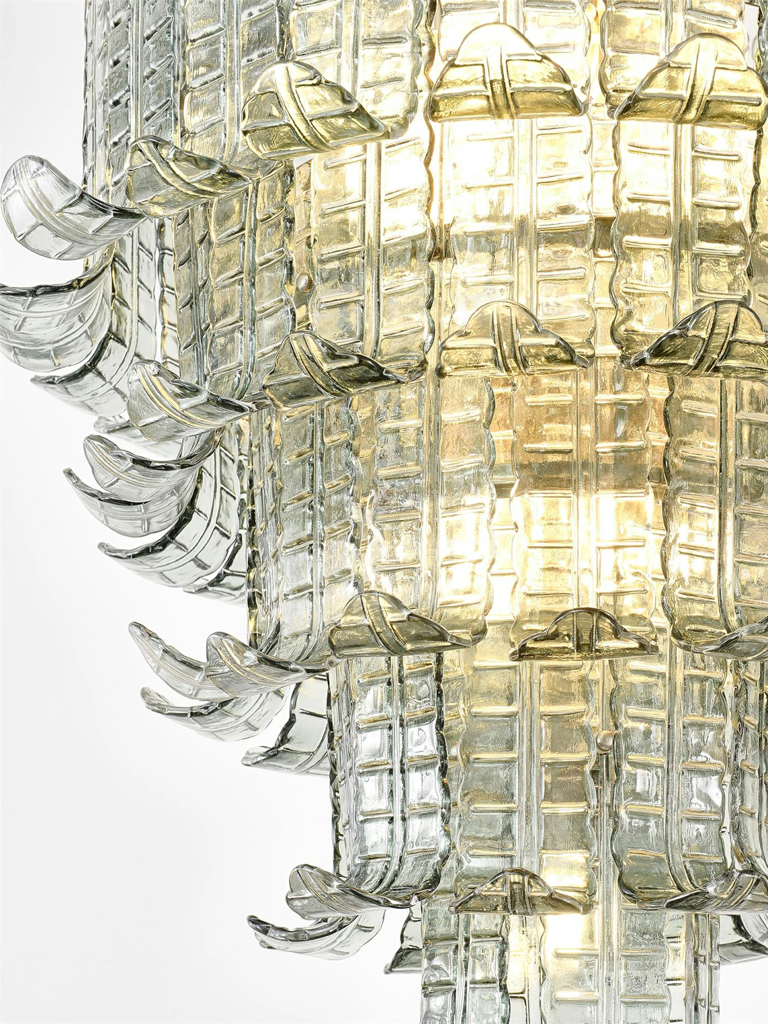 Cascade Glass Green Chandelier - Image 25