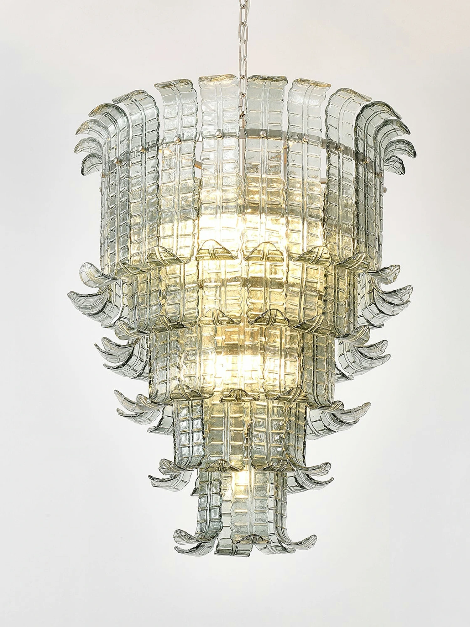 Cascade Glass Green Chandelier - Image 22