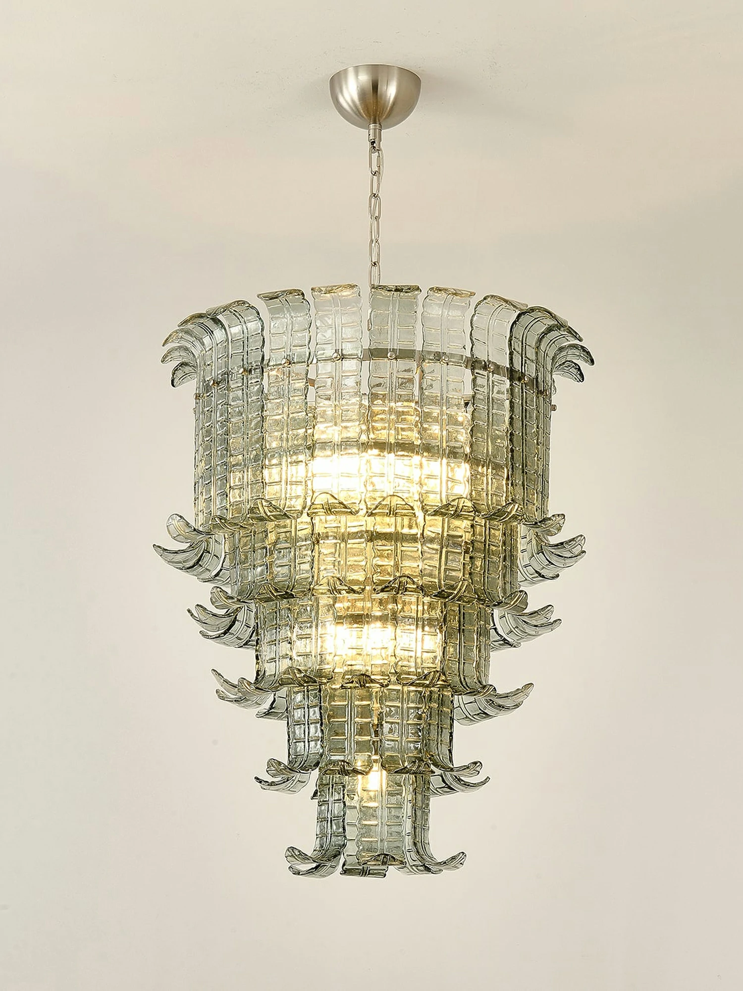 Cascade Glass Green Chandelier - Image 21