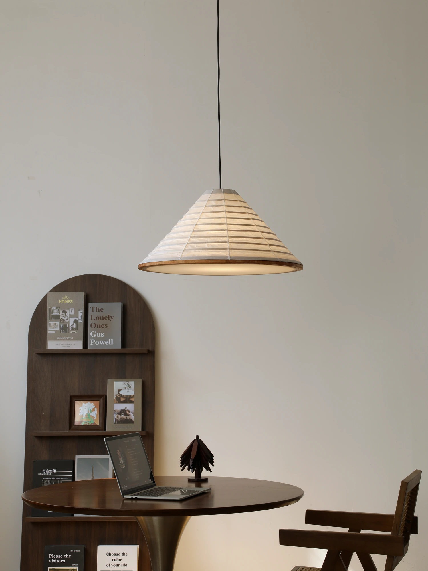 Cone Washi Pendant Lamp - Image 2