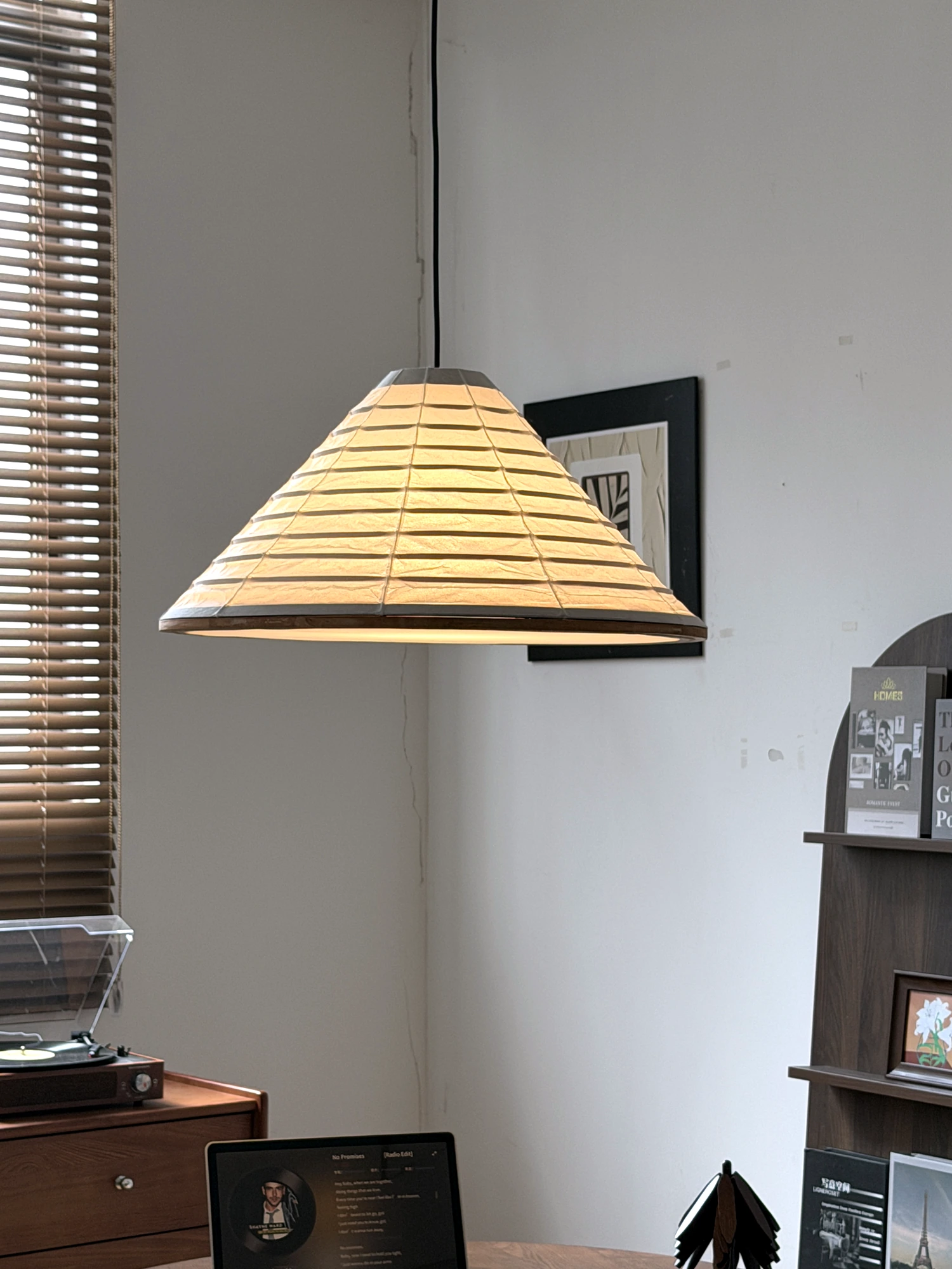 Cone Washi Pendant Lamp - Image 6