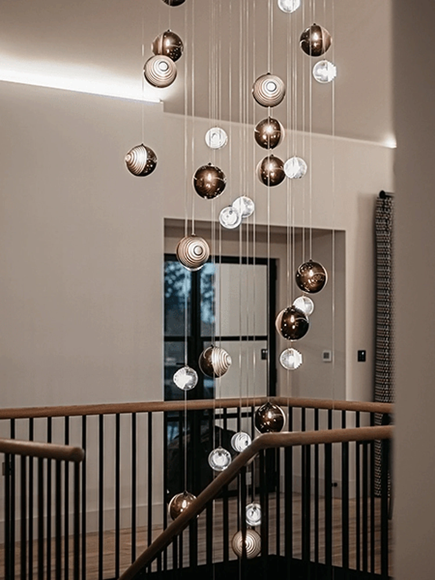 Cosmic Sphere Cascade Chandelier - Image 3
