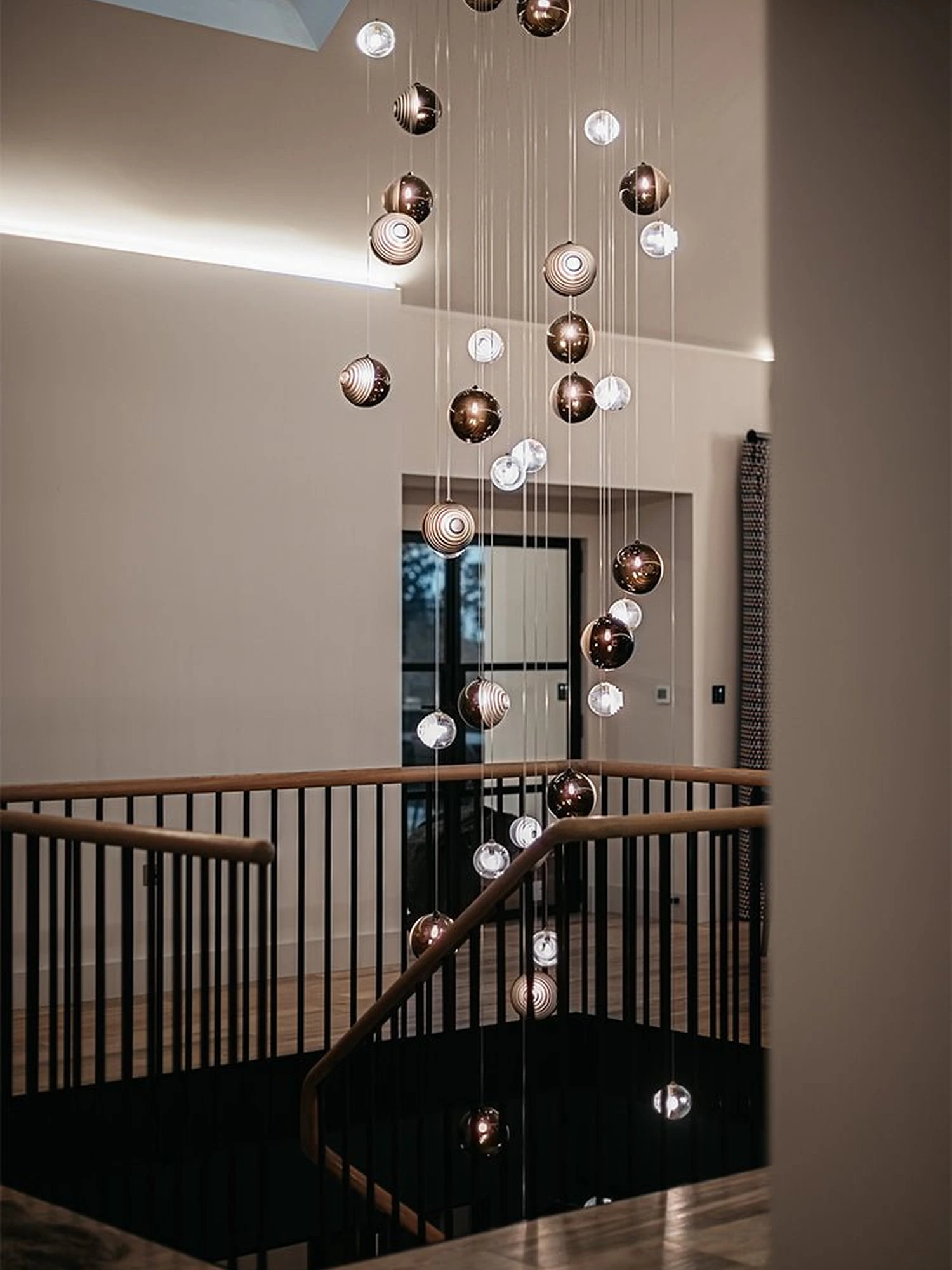 Cosmic Sphere Cascade Chandelier - Image 9