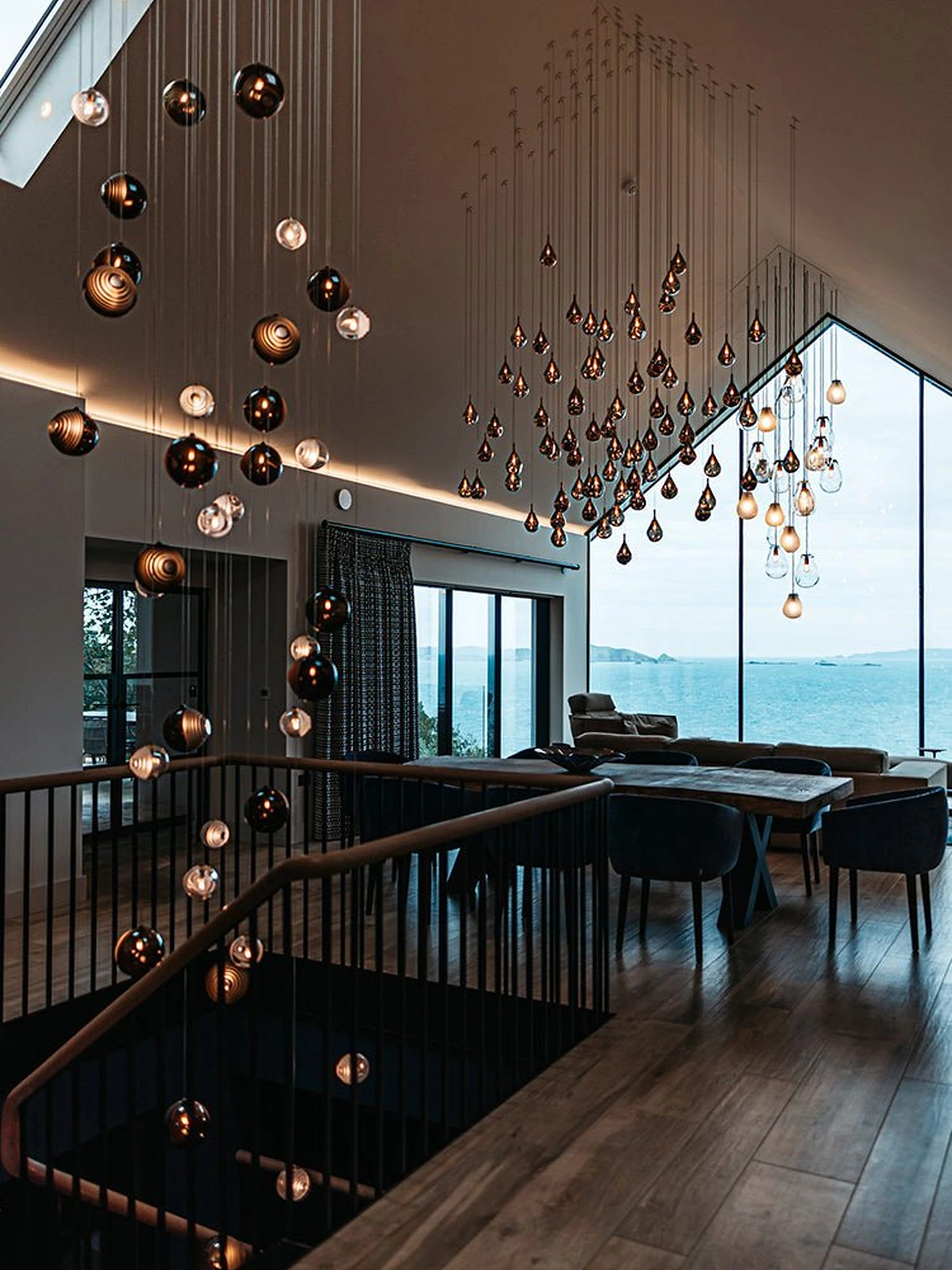 Cosmic Sphere Cascade Chandelier - Image 13