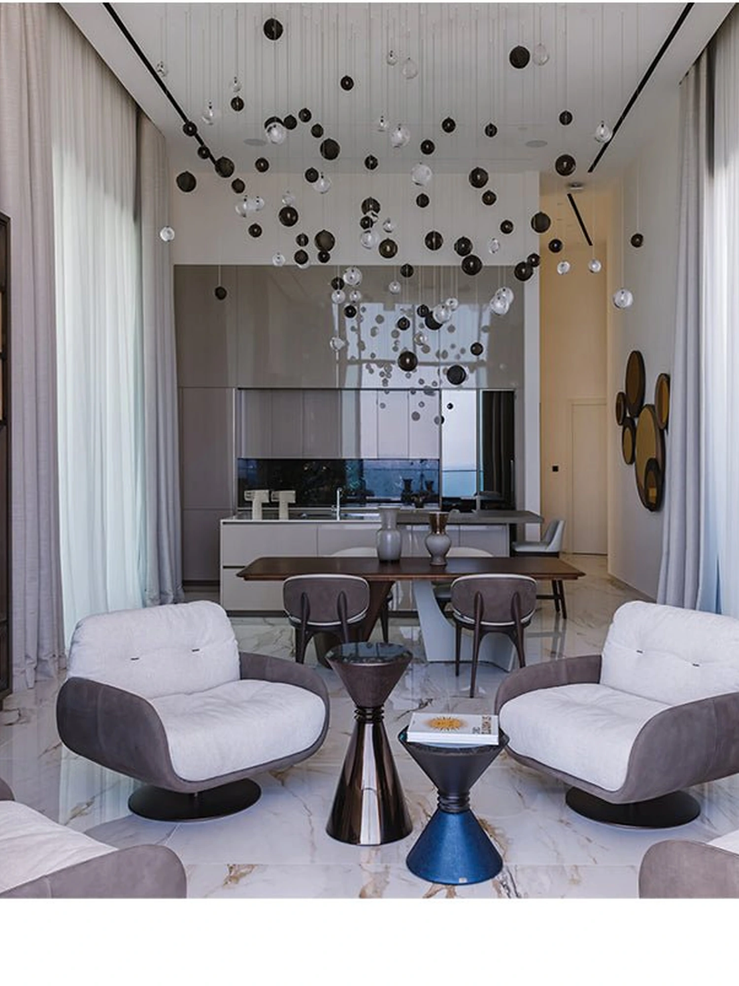Cosmic Sphere Cascade Chandelier - Image 15