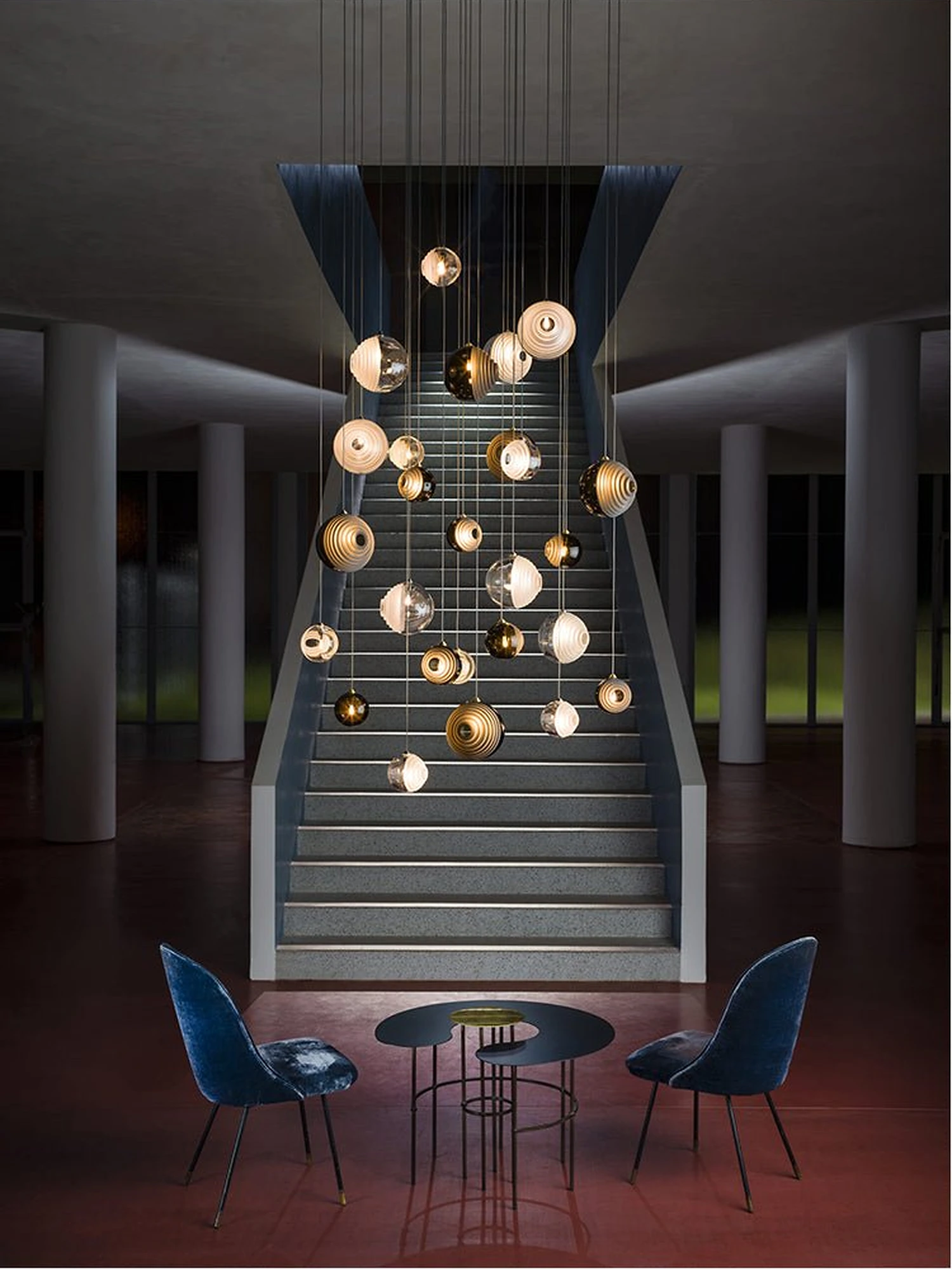 Cosmic Sphere Cascade Chandelier - Image 17