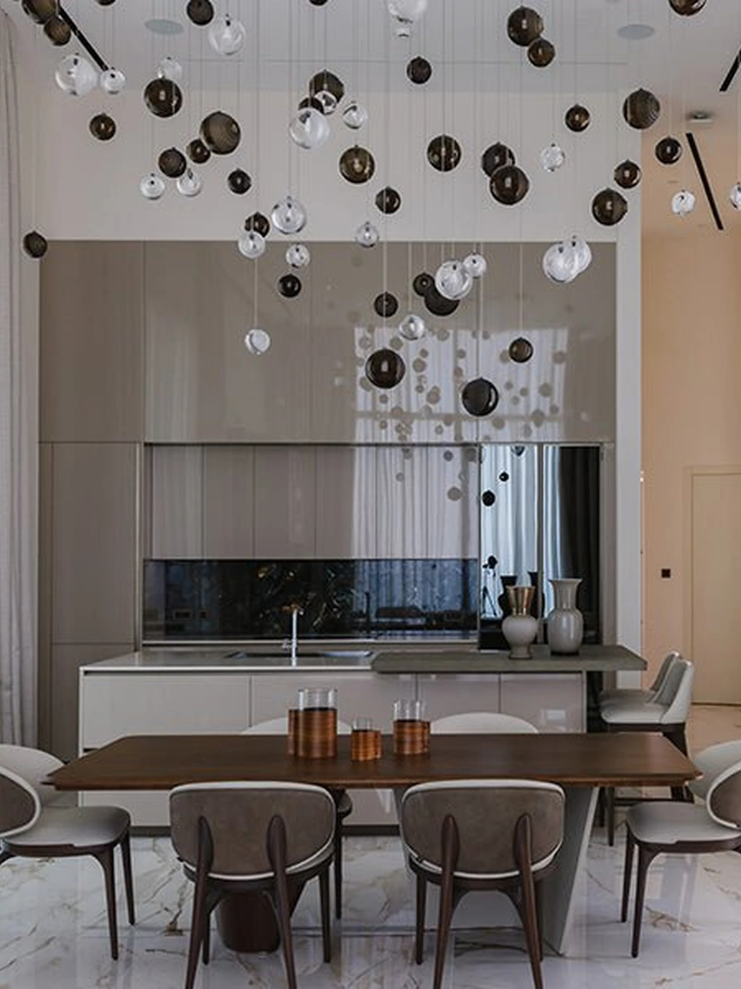 Cosmic Sphere Cascade Chandelier - Image 19