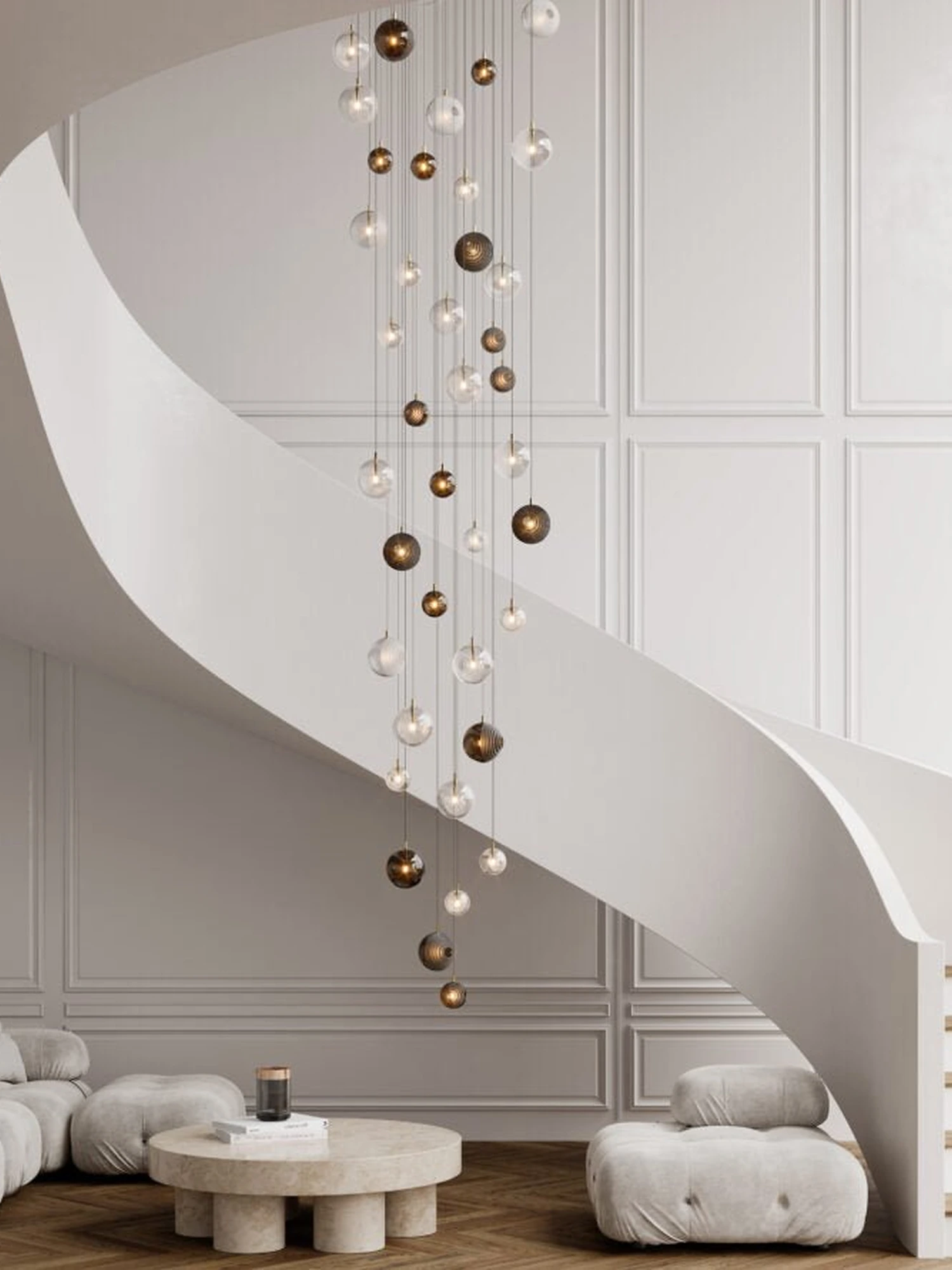Cosmic Sphere Cascade Chandelier - Image 26
