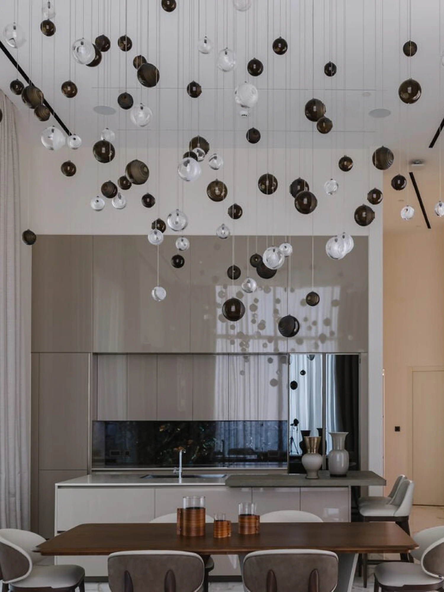 Cosmic Sphere Cascade Chandelier - Image 2