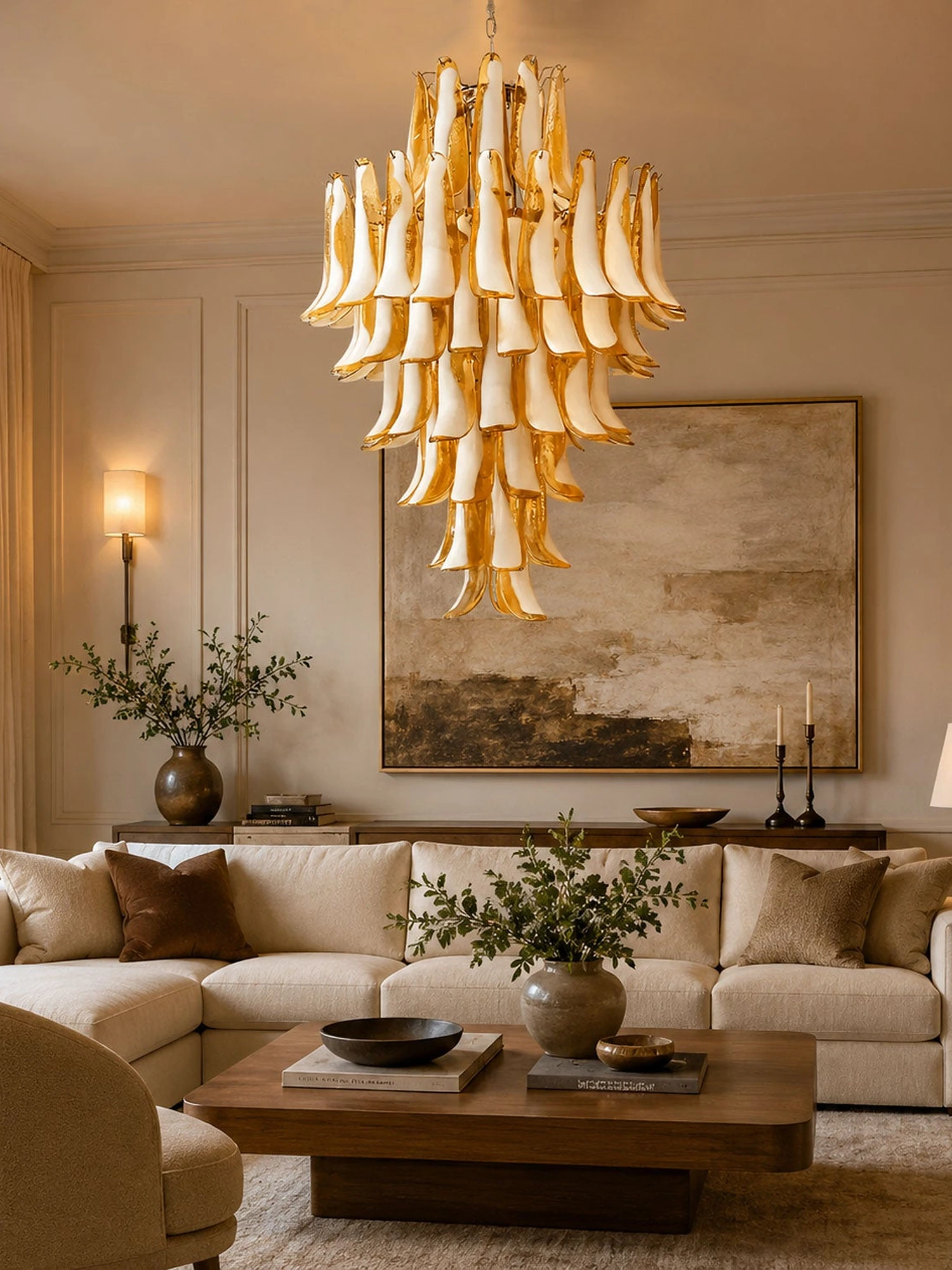 Dravina Glass Petals Pendant Lamp - Image 2