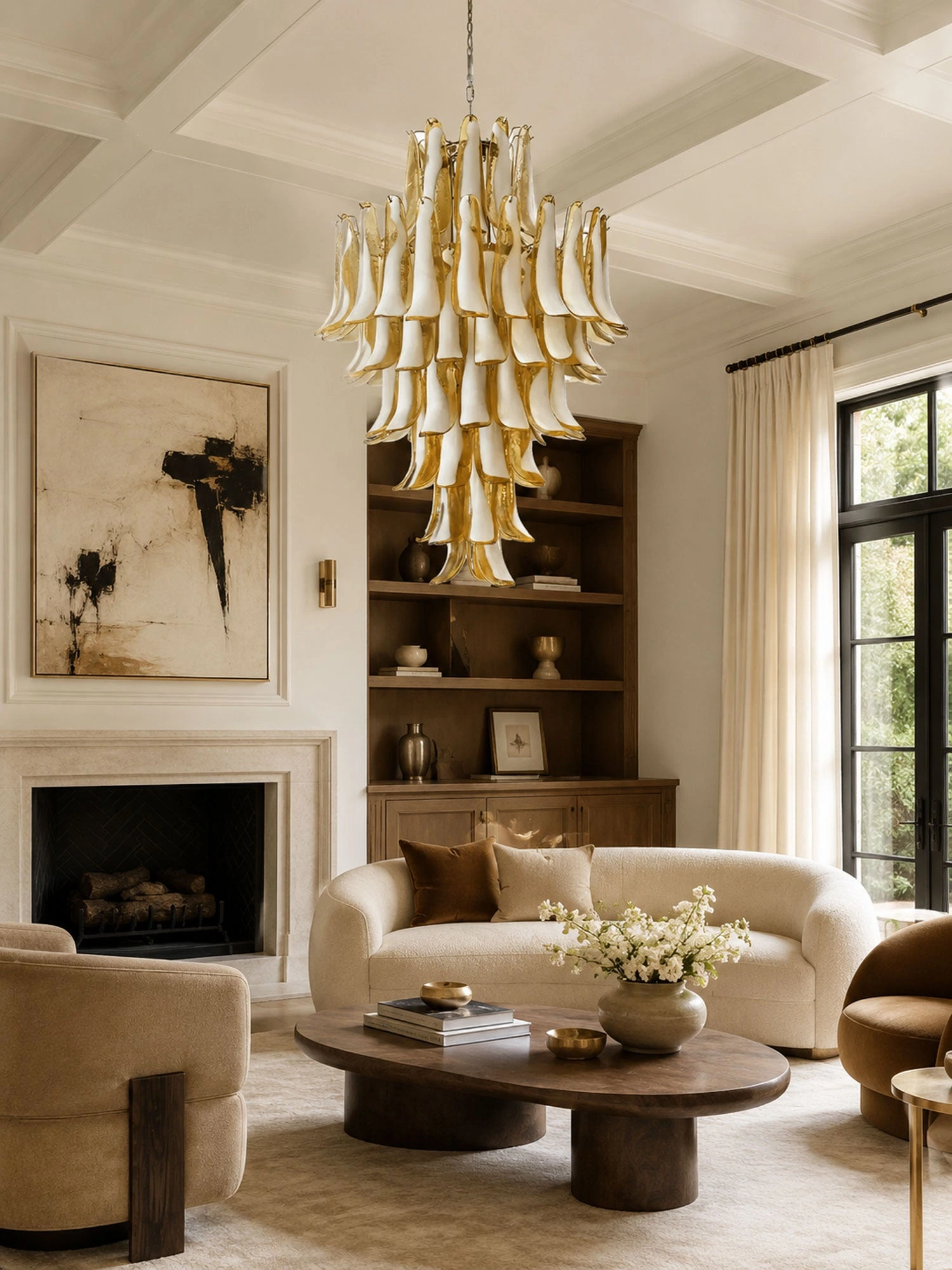 Dravina Glass Petals Pendant Lamp - Image 3