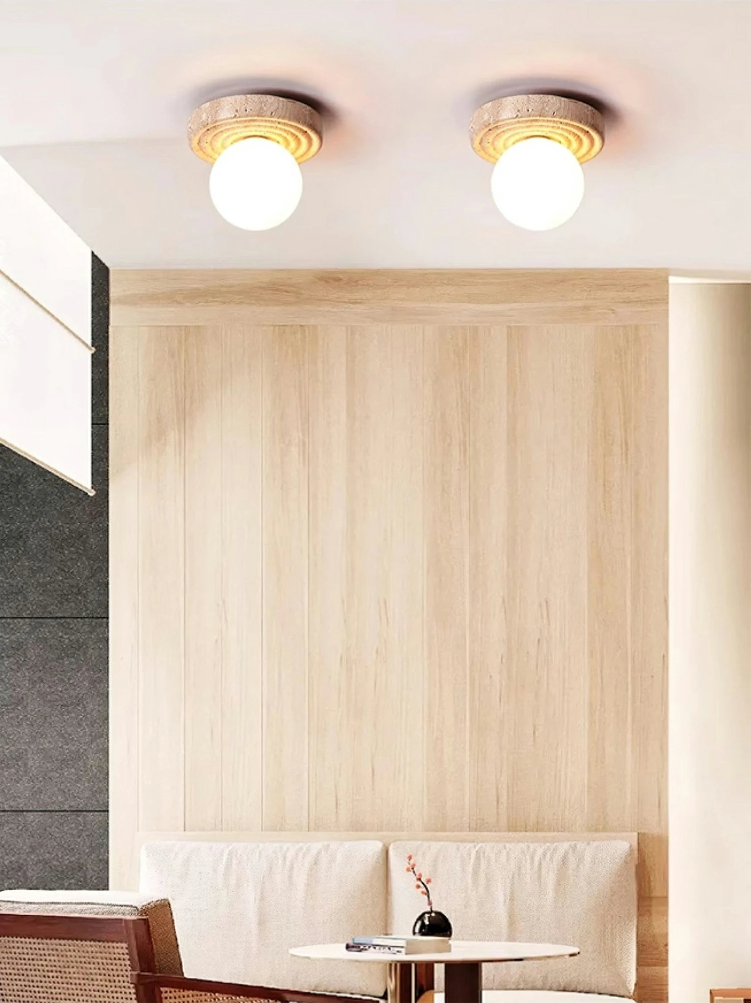 Elira Travertine Ceiling Light - Image 4