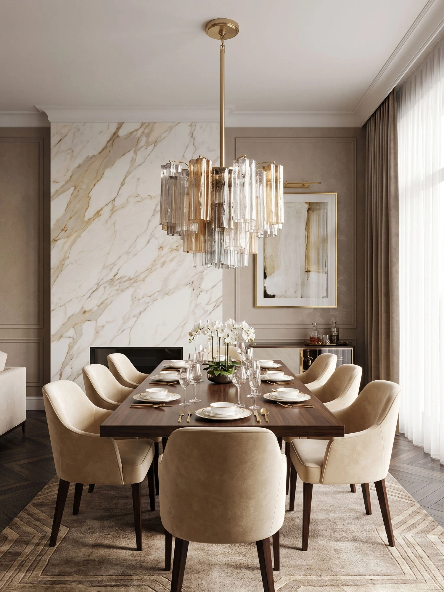Eloria Murano Glass Chandelier - Image 6