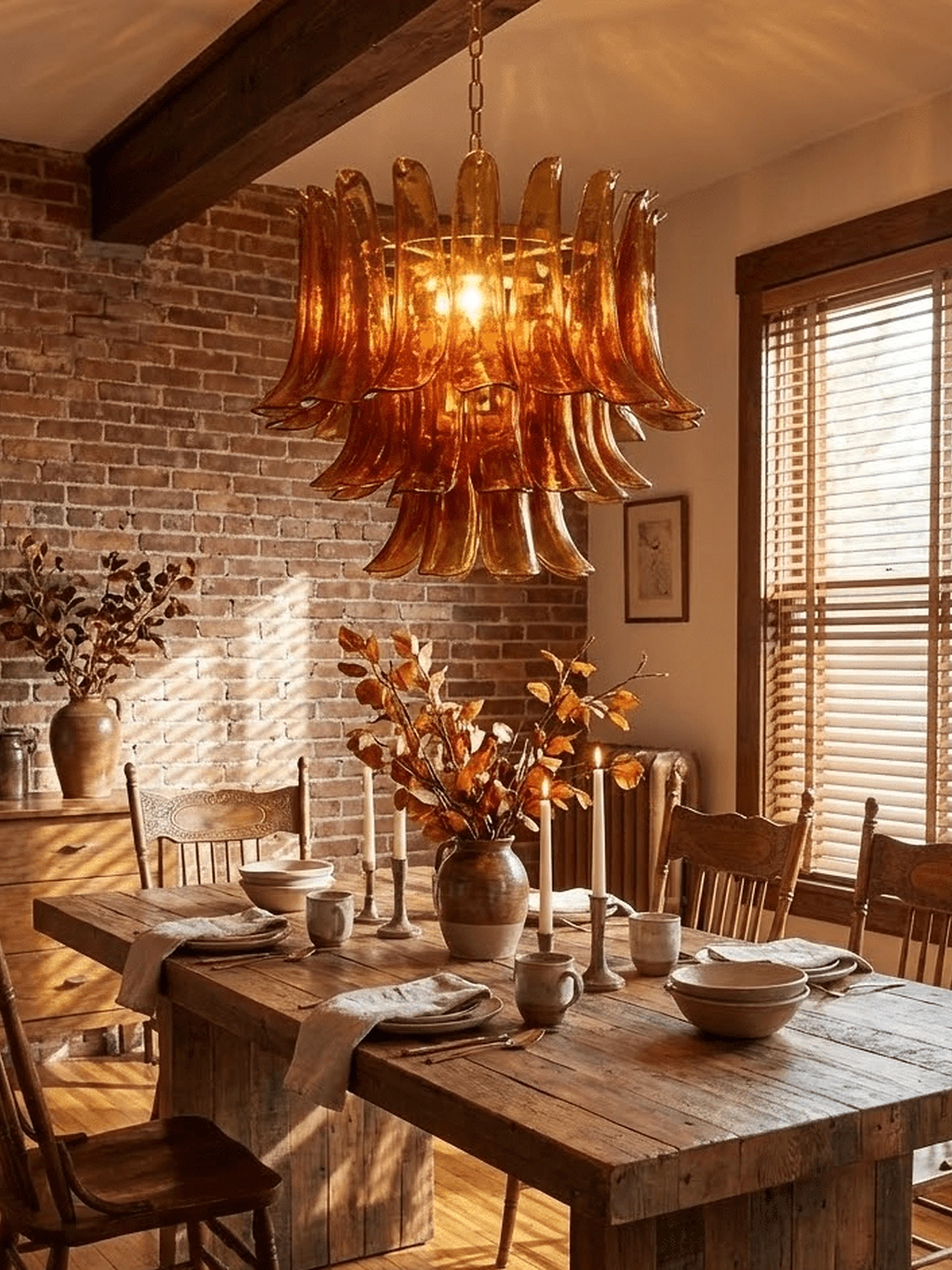 Emberwave Glass Chandelier - Image 4