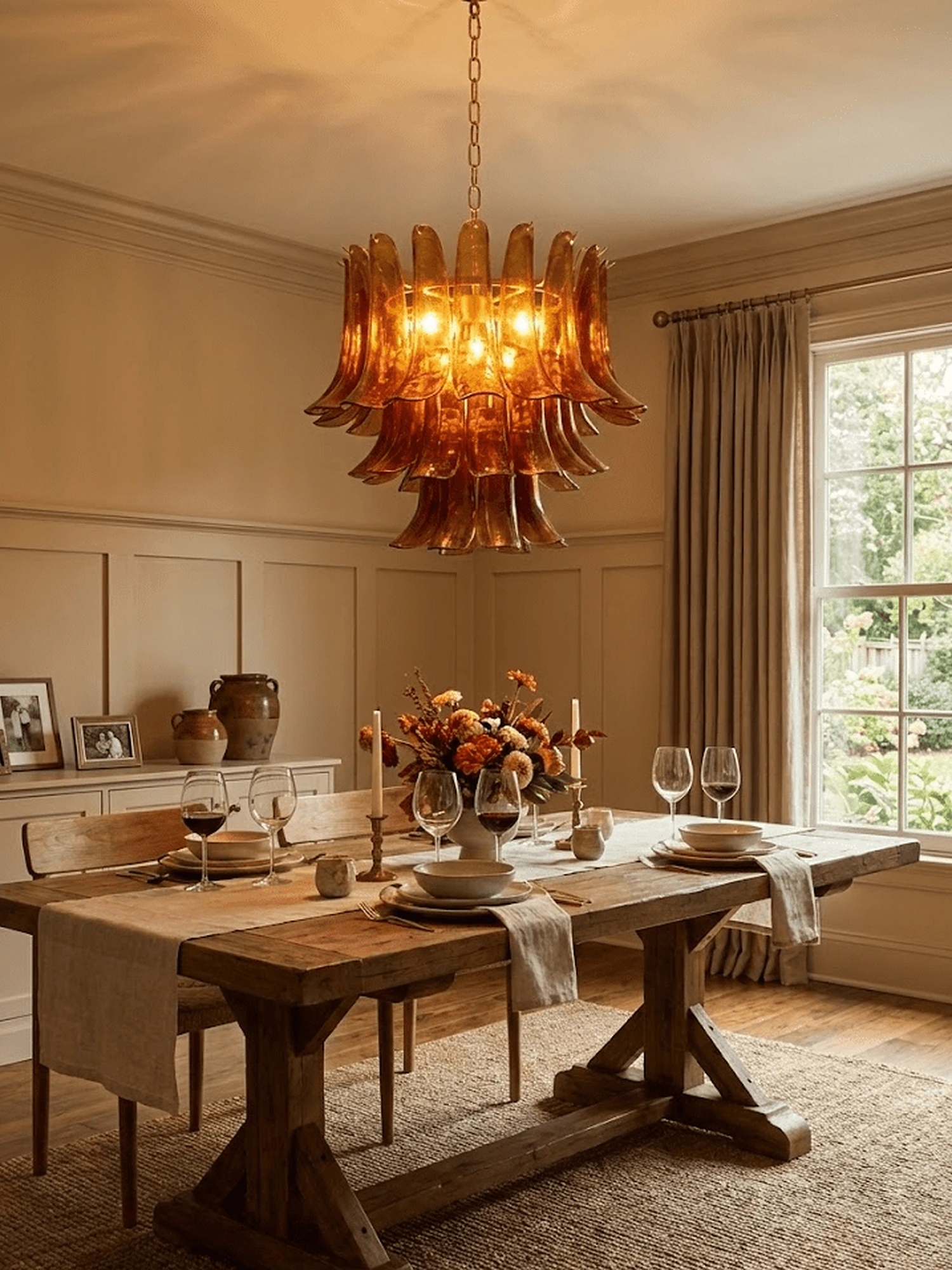 Emberwave Glass Chandelier - Image 3