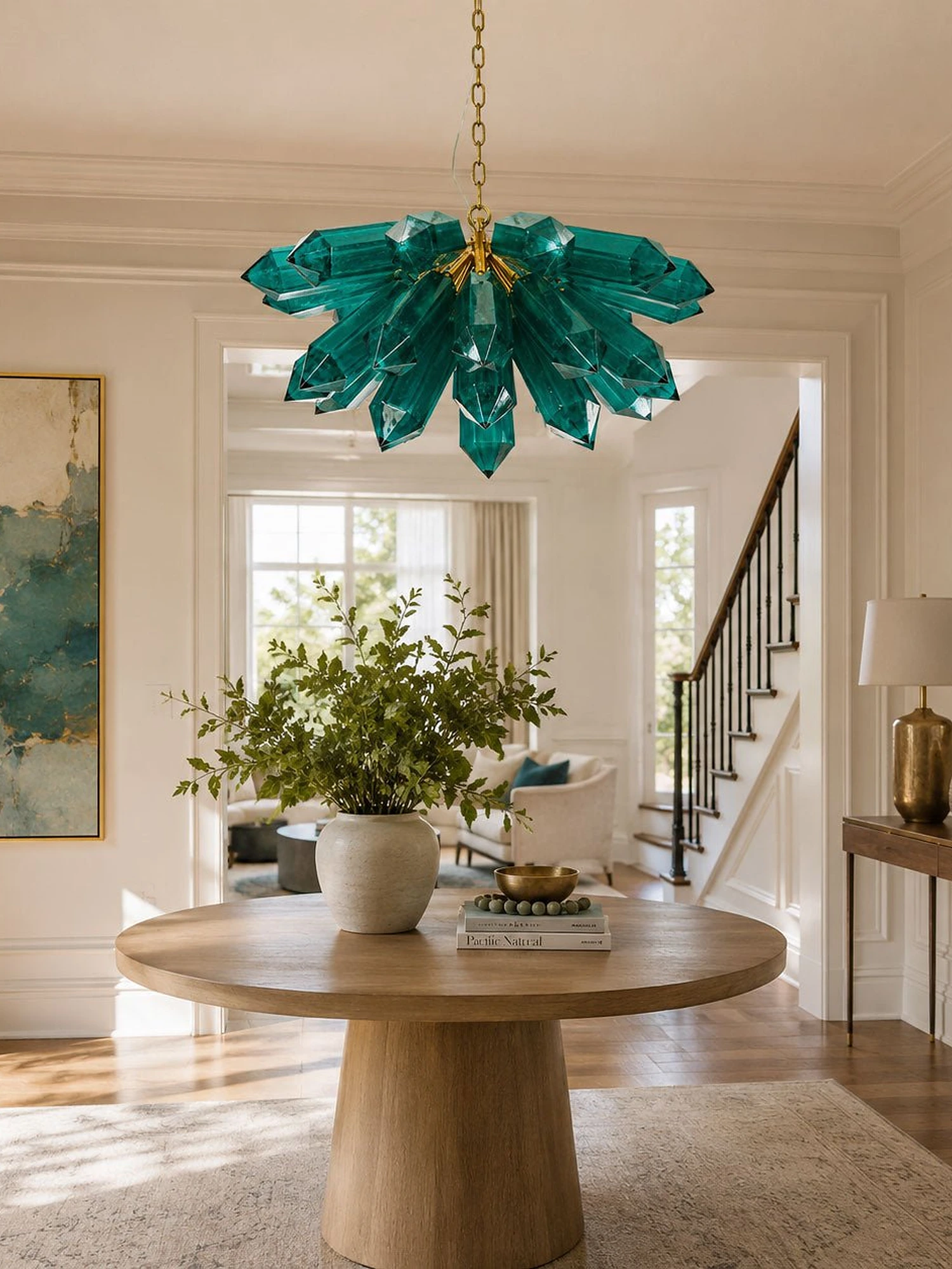 Emerald Crystal Chandelier - Image 9