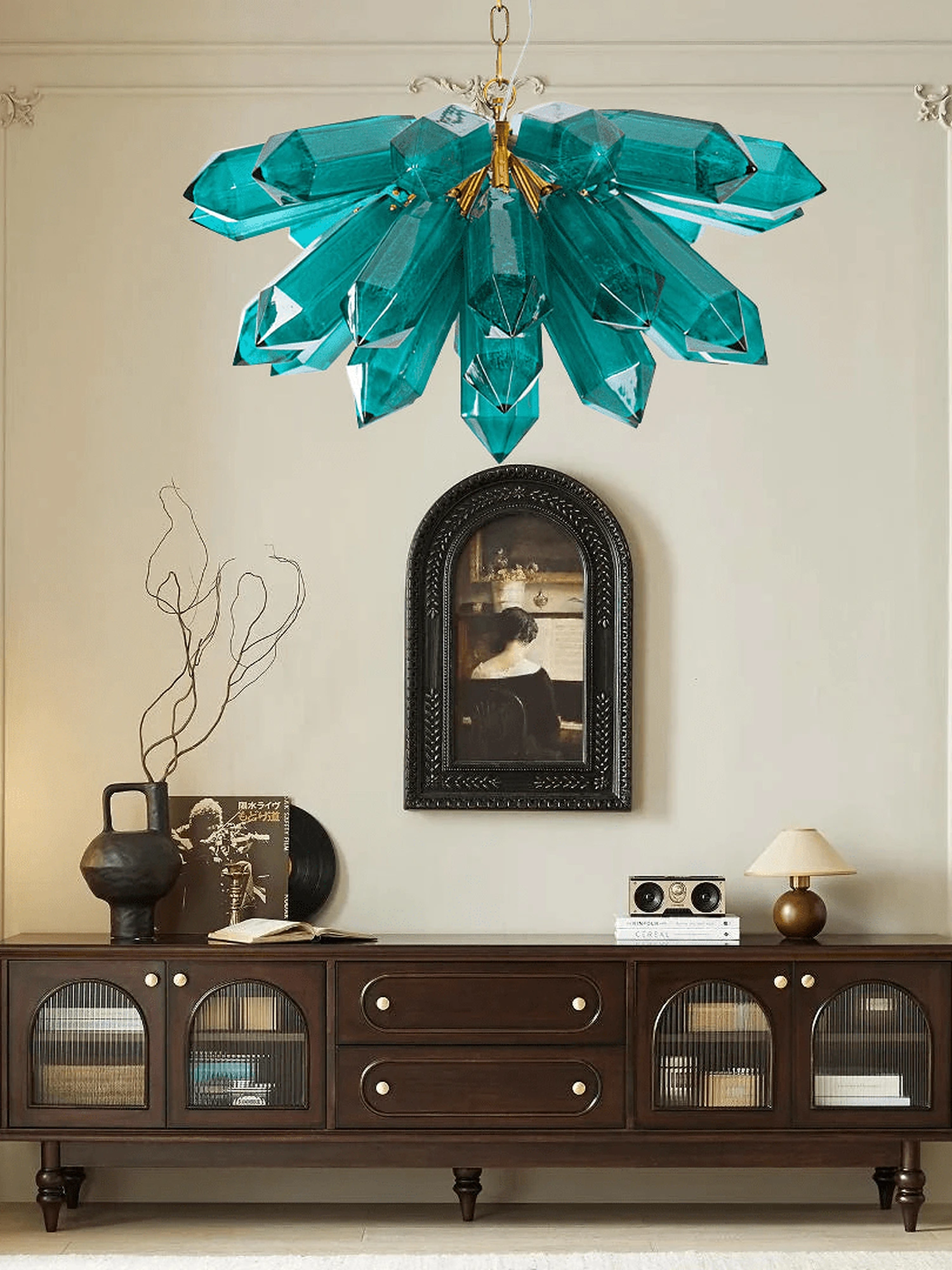 Emerald Crystal Chandelier - Image 5