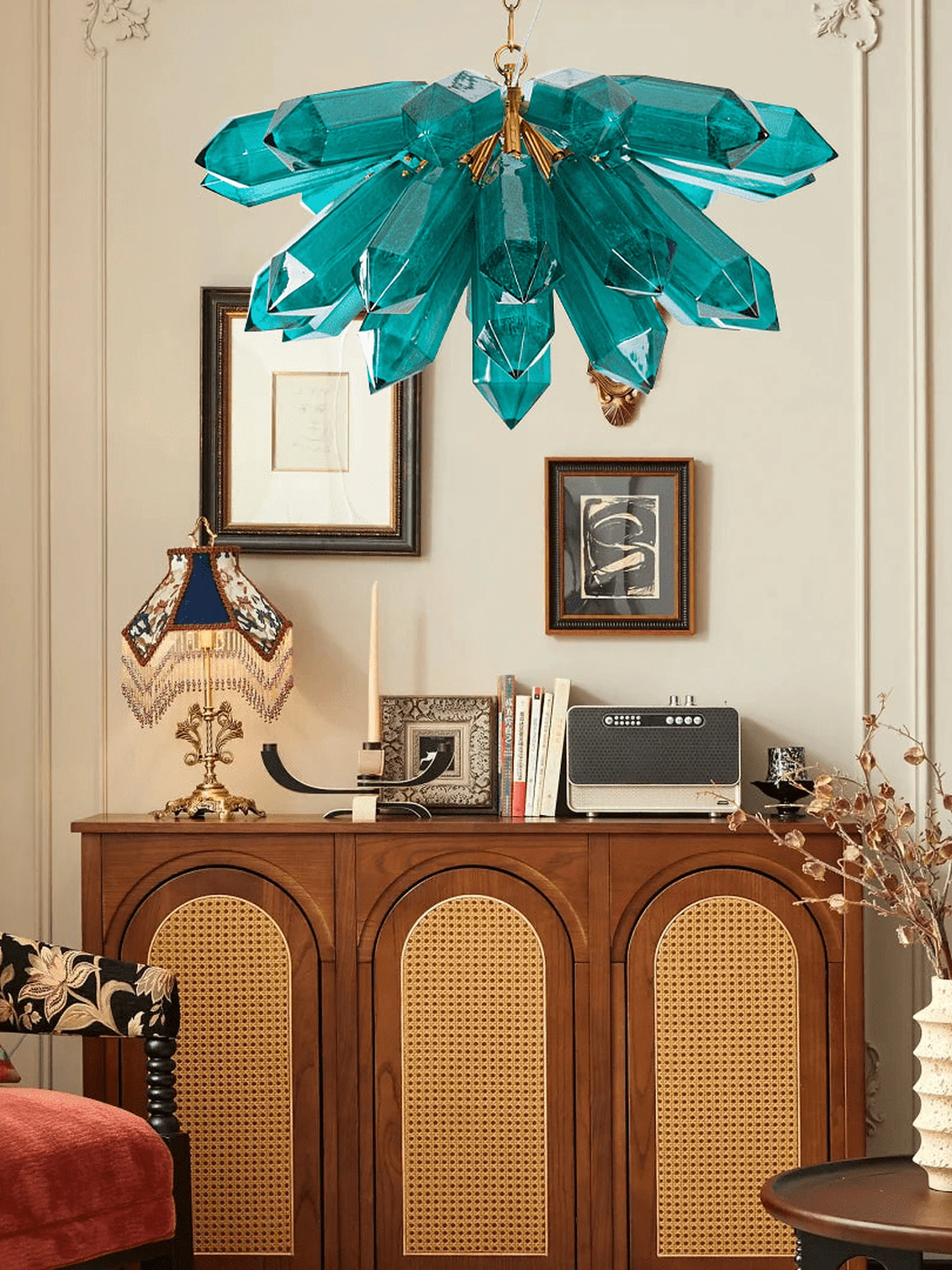 Emerald Crystal Chandelier - Image 6