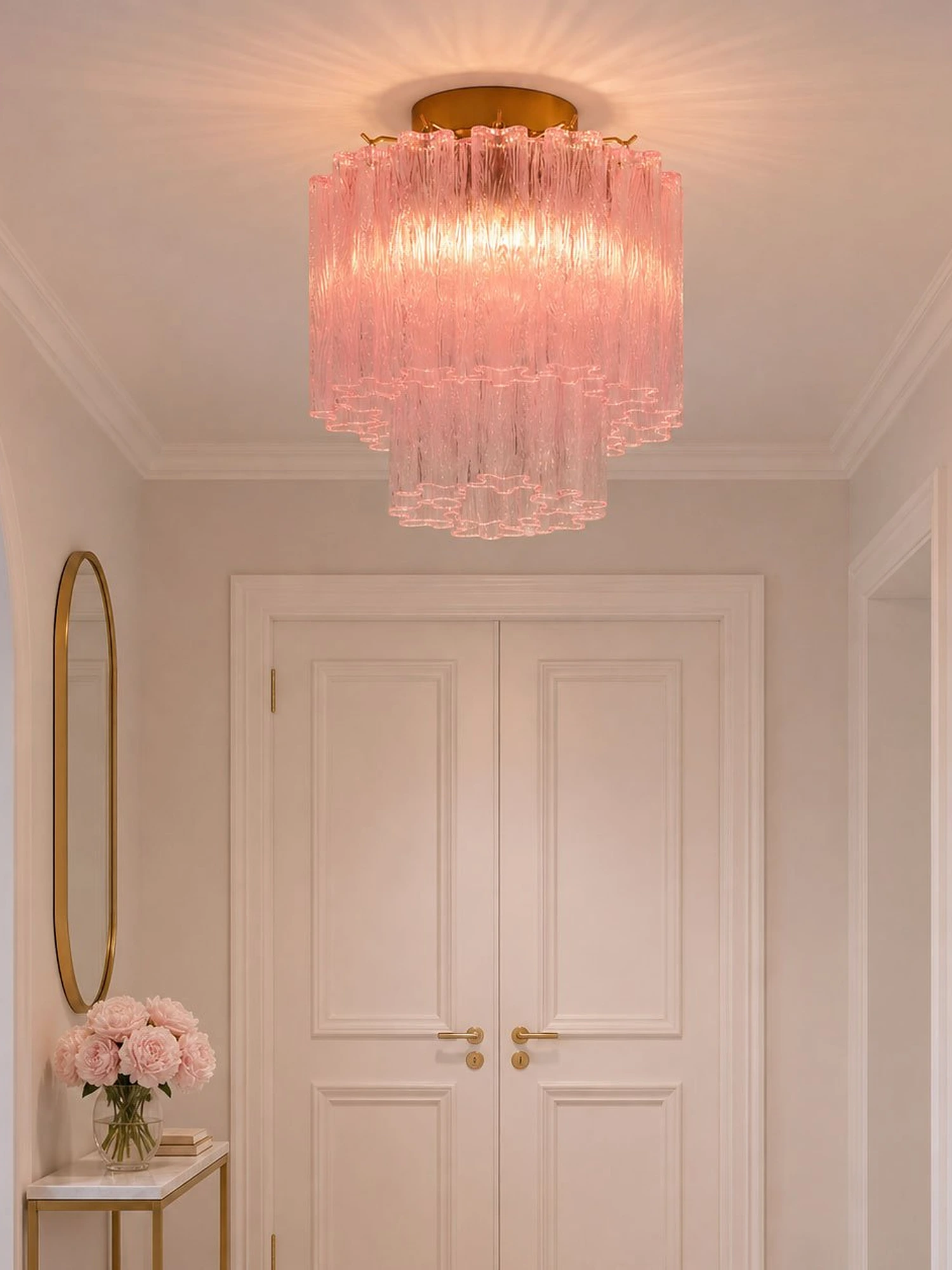 Fiora Purple Glass Ceiling Lamp - Image 15